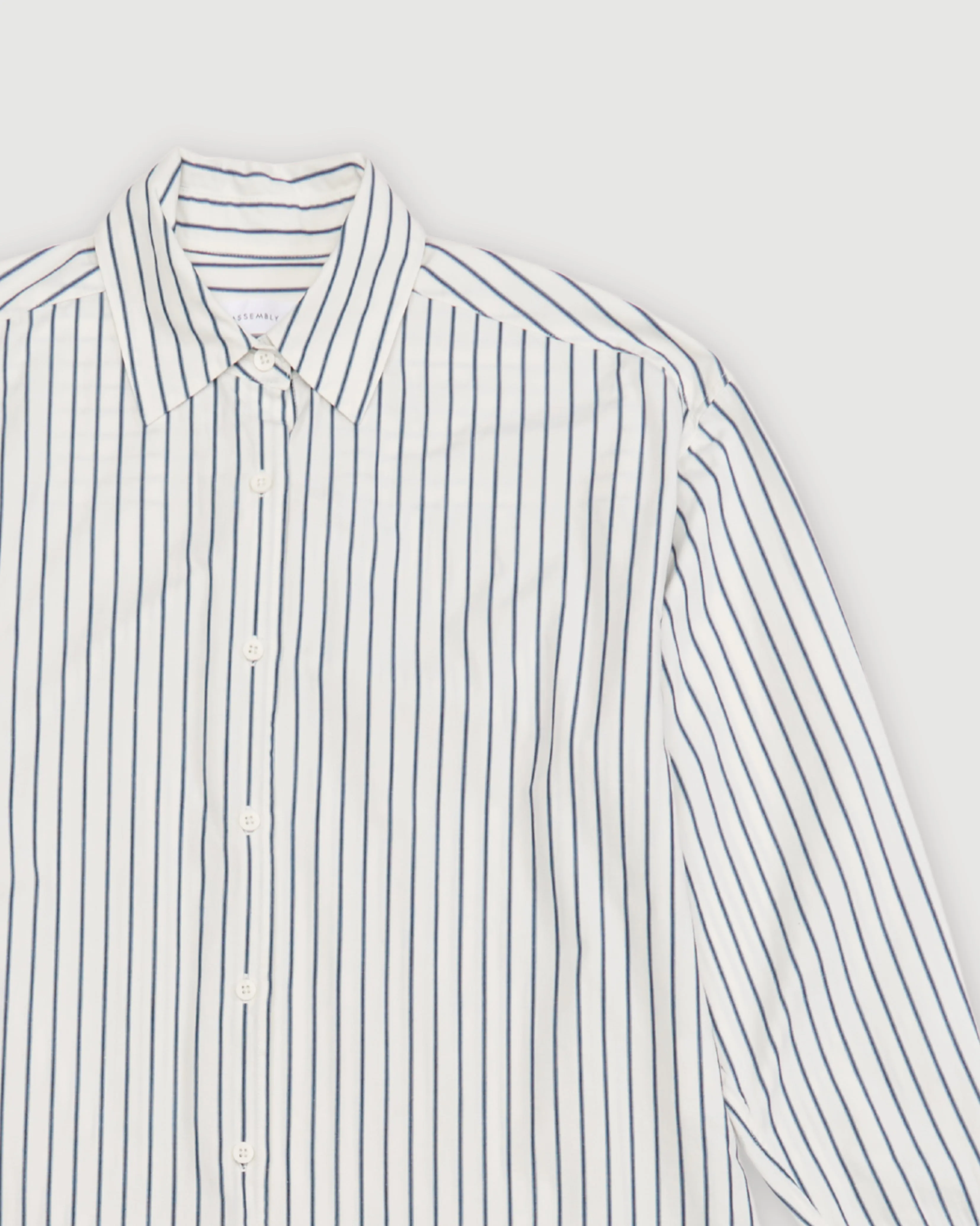 Re-Worn Womens Cotton Stripe Long Sleeve Shirt sold by Assembly Label product image thumbnail 2