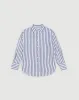 Re-Worn Womens Cotton Stripe Long Sleeve Shirt sold by Assembly Label