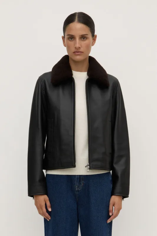 Leather Bomber Jacket sold by Assembly Label