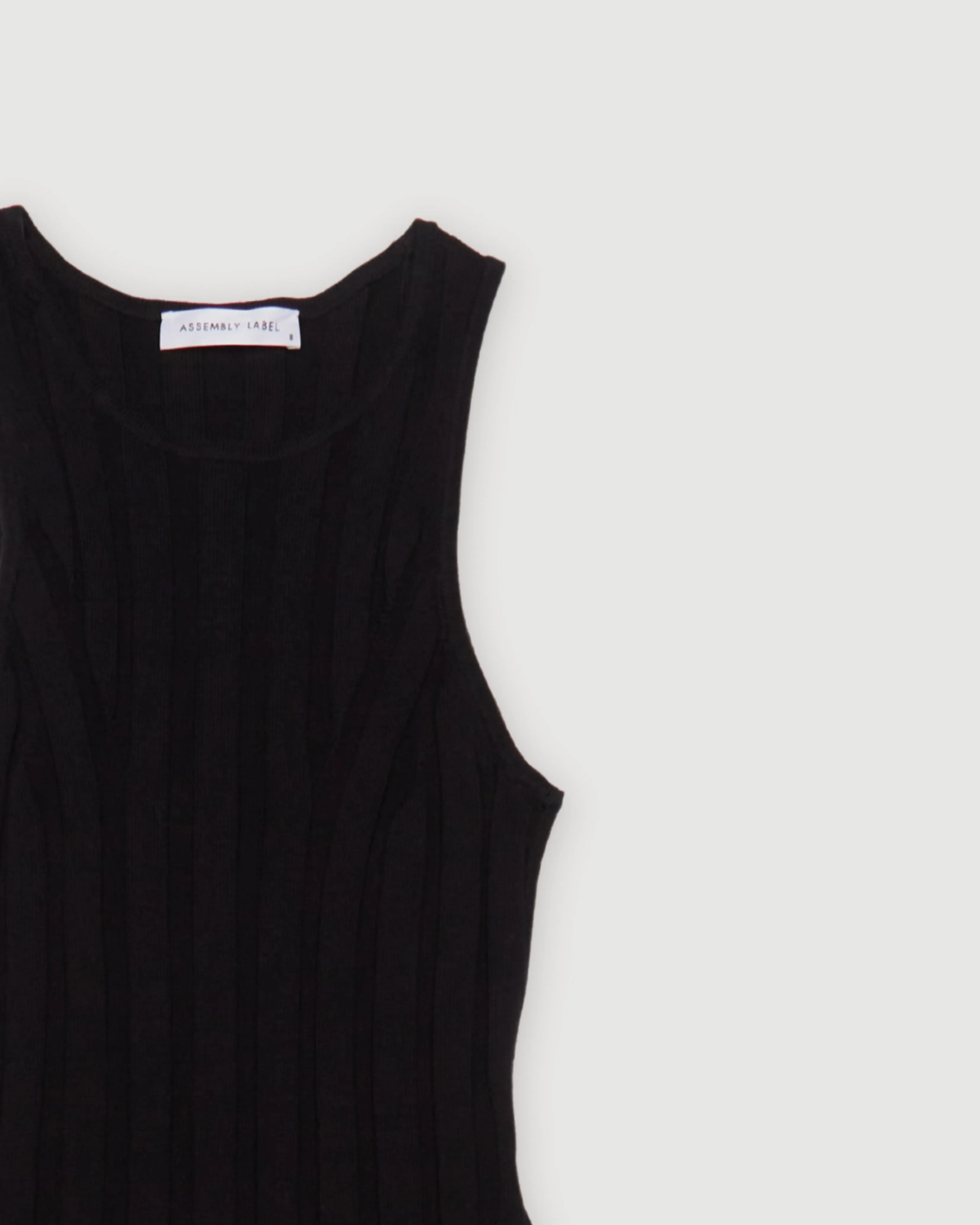 Re-Worn Womens Cotton Textured Tank Dress sold by Assembly Label product image thumbnail 2