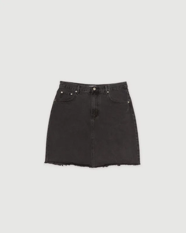 Re-Worn Cotton Denim Mini Skirt sold by Assembly Label