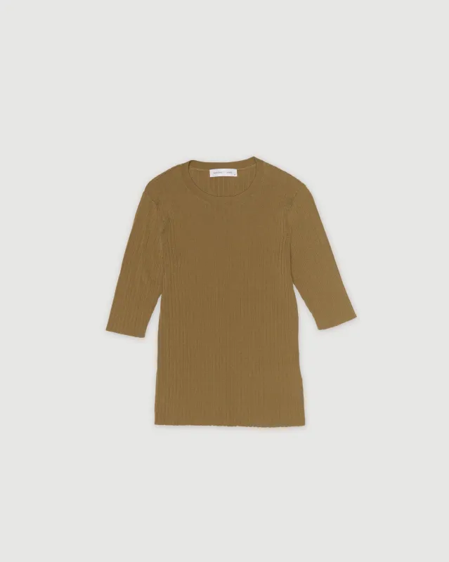 Re-Worn Womens Wool Textured Long Sleeve Tee sold by Assembly Label