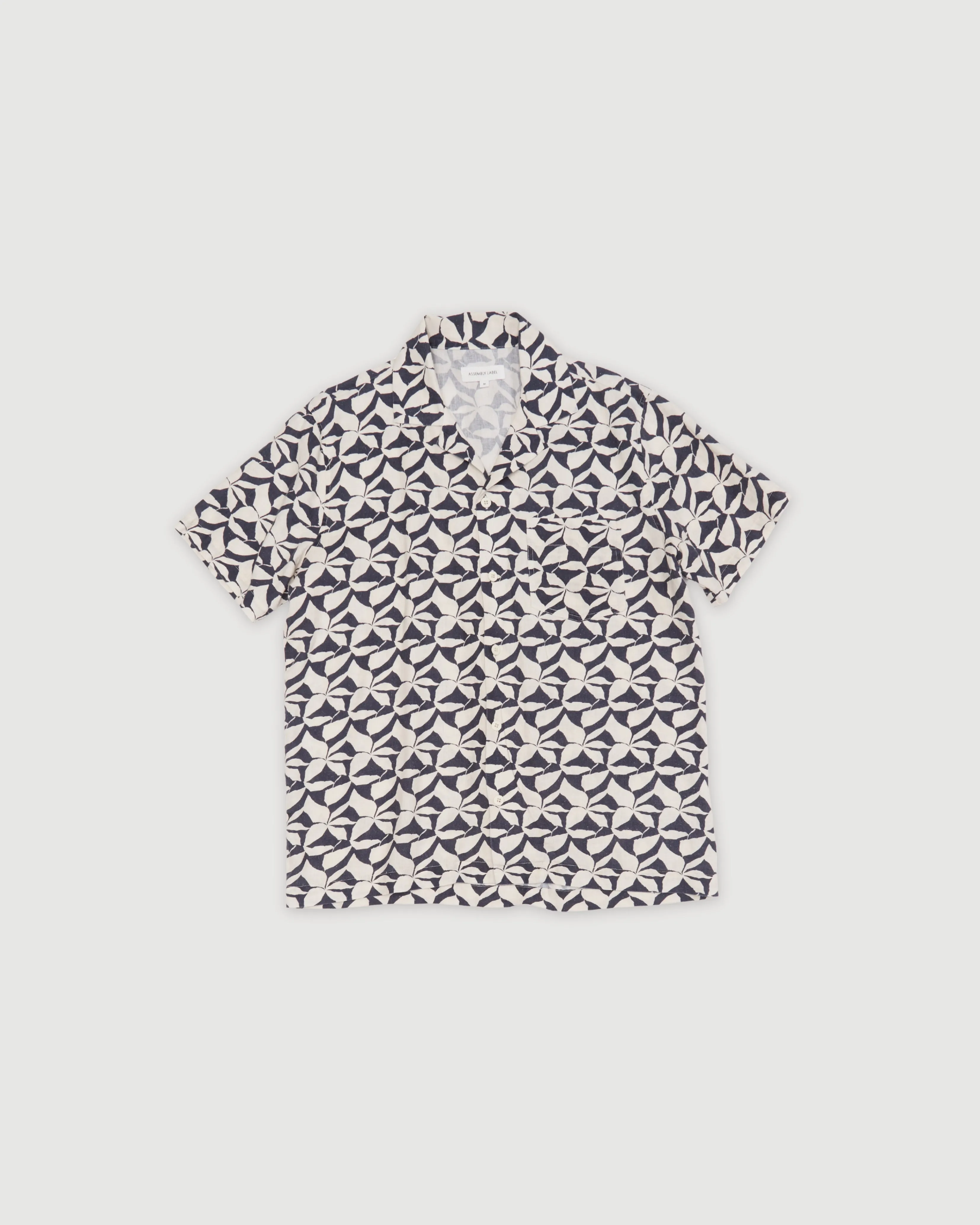 Re-Worn Mens Linen Textured Short Sleeve Shirt sold by Assembly Label