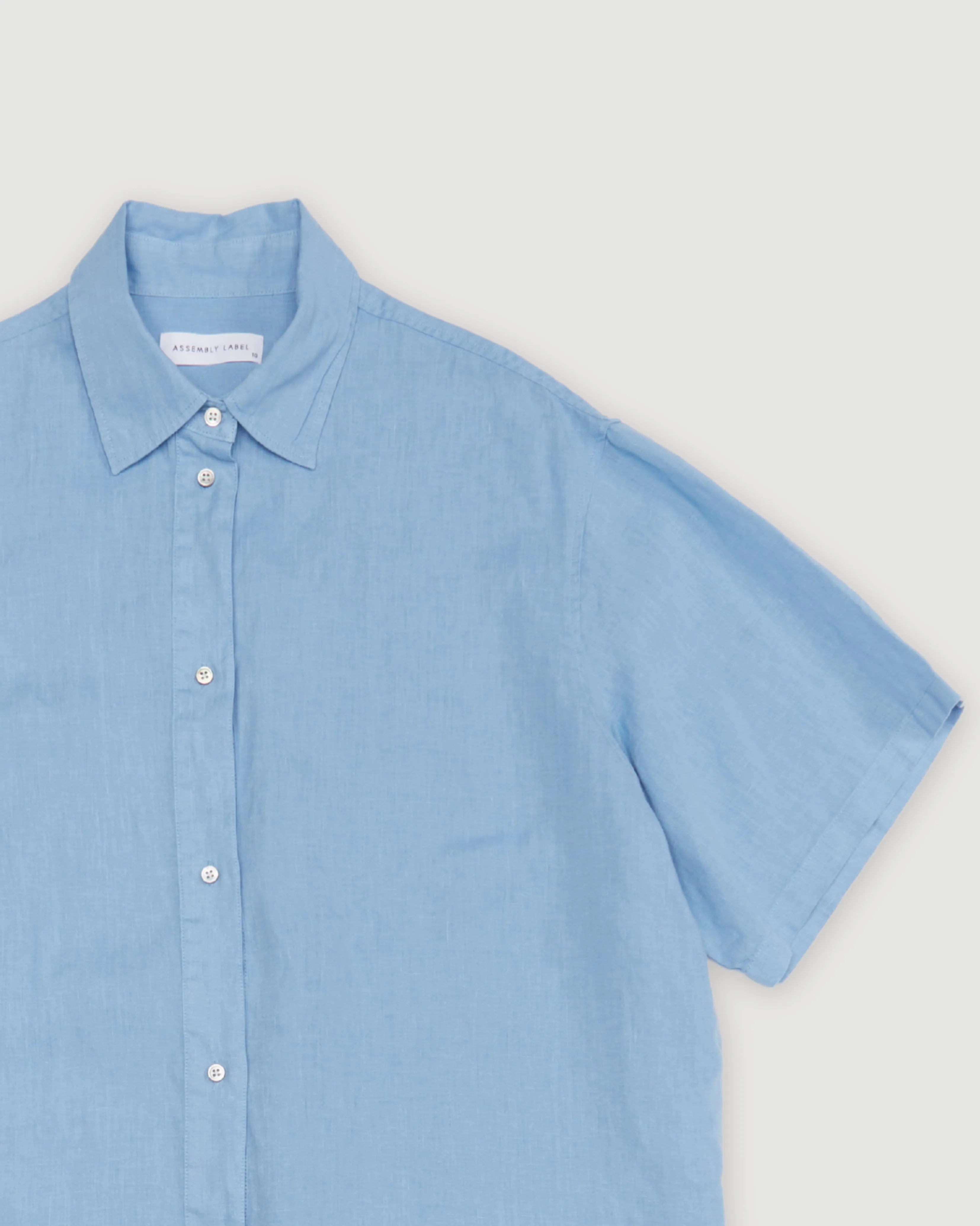 Re-Worn Womens Linen Short Sleeve Shirt sold by Assembly Label product image thumbnail 2