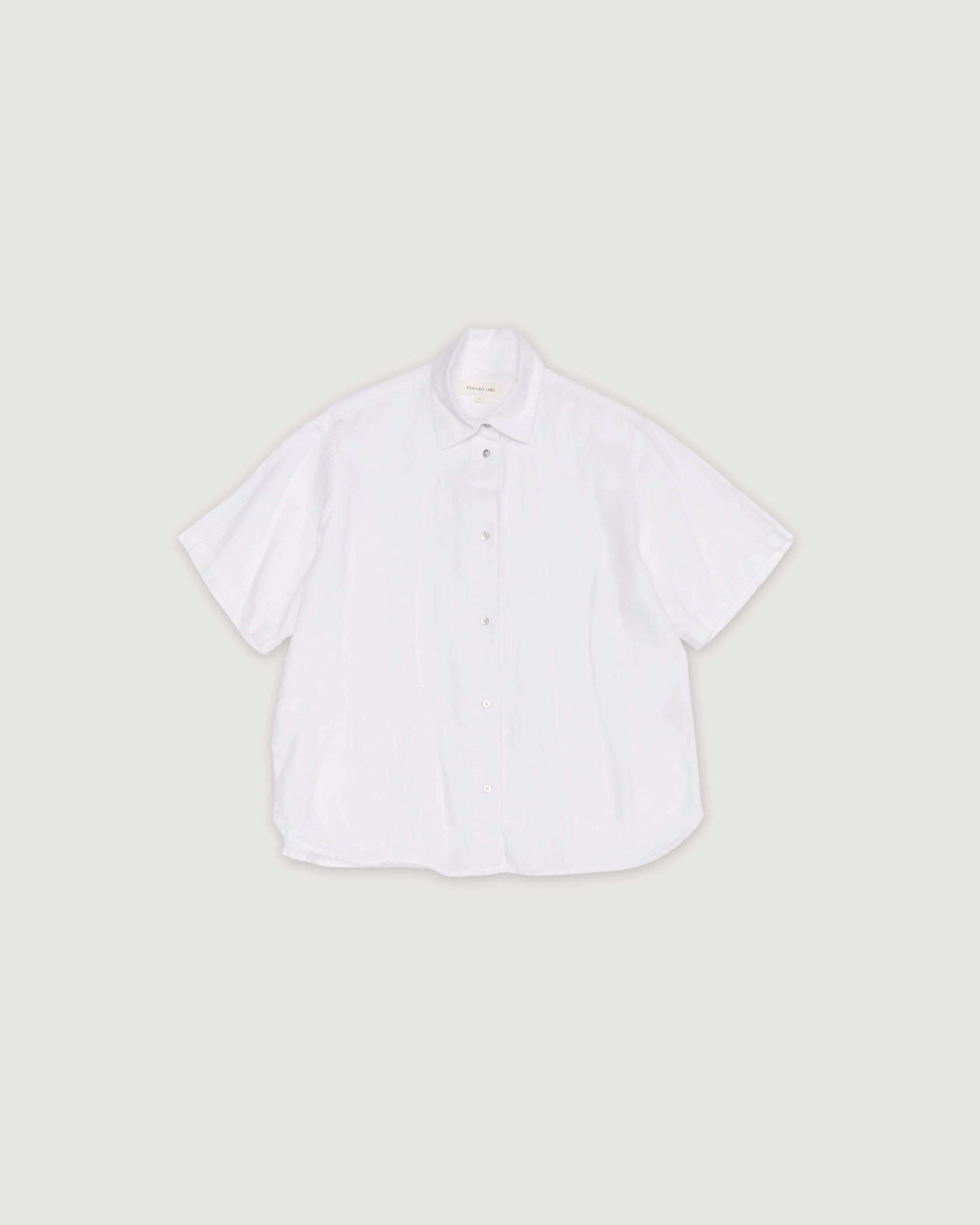 Re-Worn Womens Linen Short Sleeve Shirt sold by Assembly Label