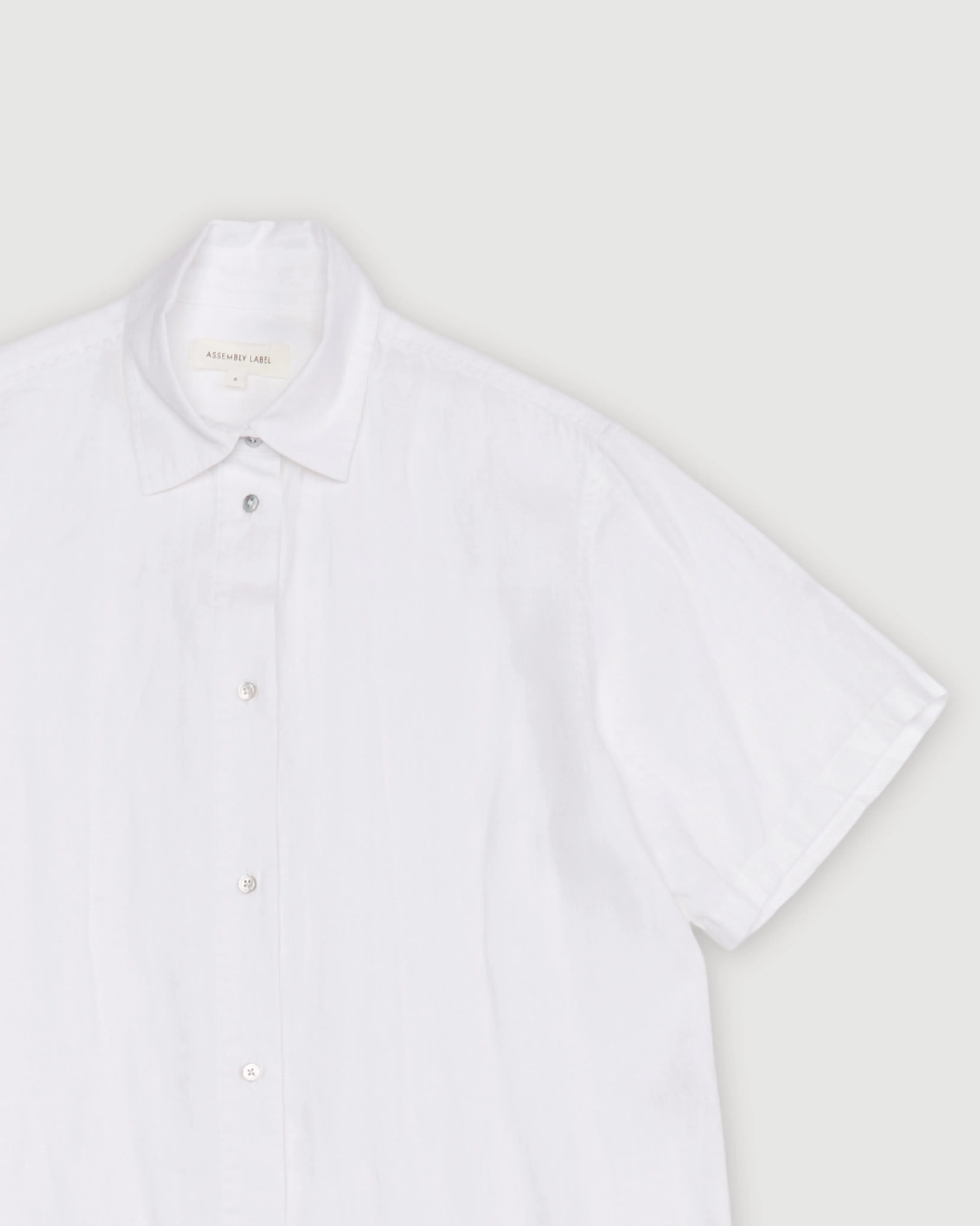 Re-Worn Womens Linen Short Sleeve Shirt sold by Assembly Label product image thumbnail 2