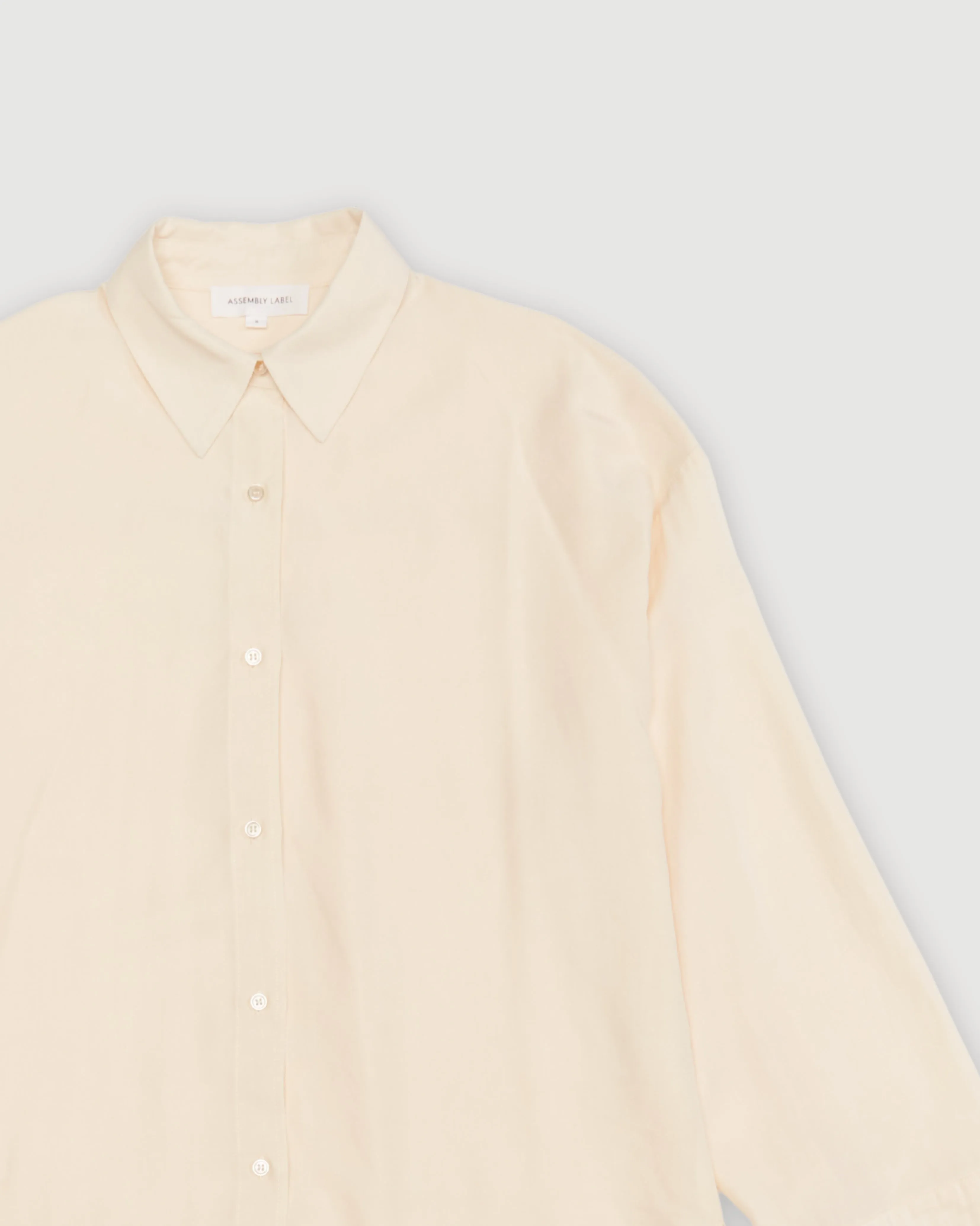 Re-Worn Womens Linen Blend Long Sleeve Shirt sold by Assembly Label product image thumbnail 2