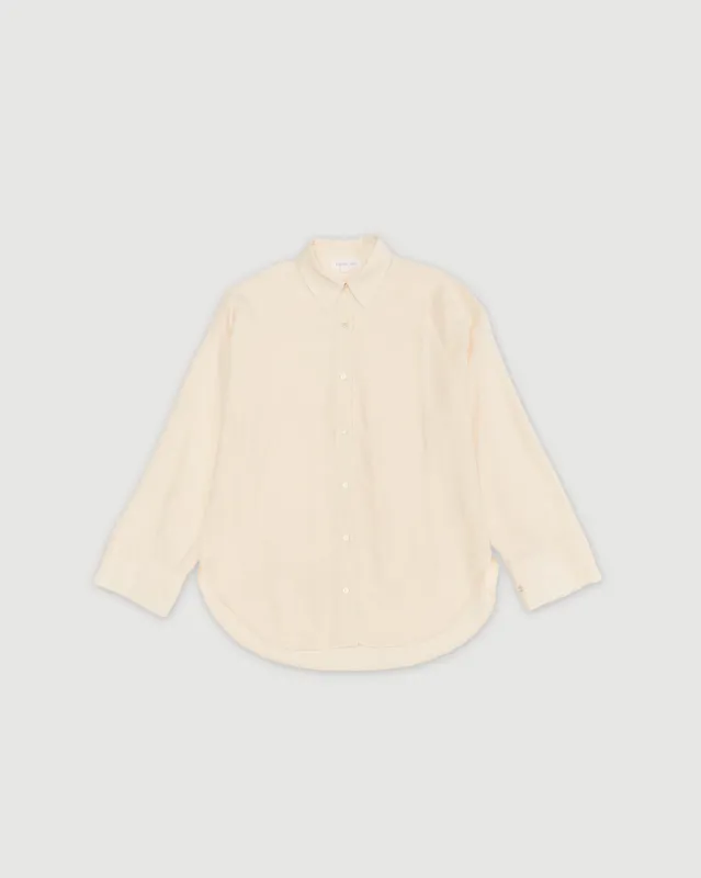 Re-Worn Womens Linen Blend Long Sleeve Shirt sold by Assembly Label