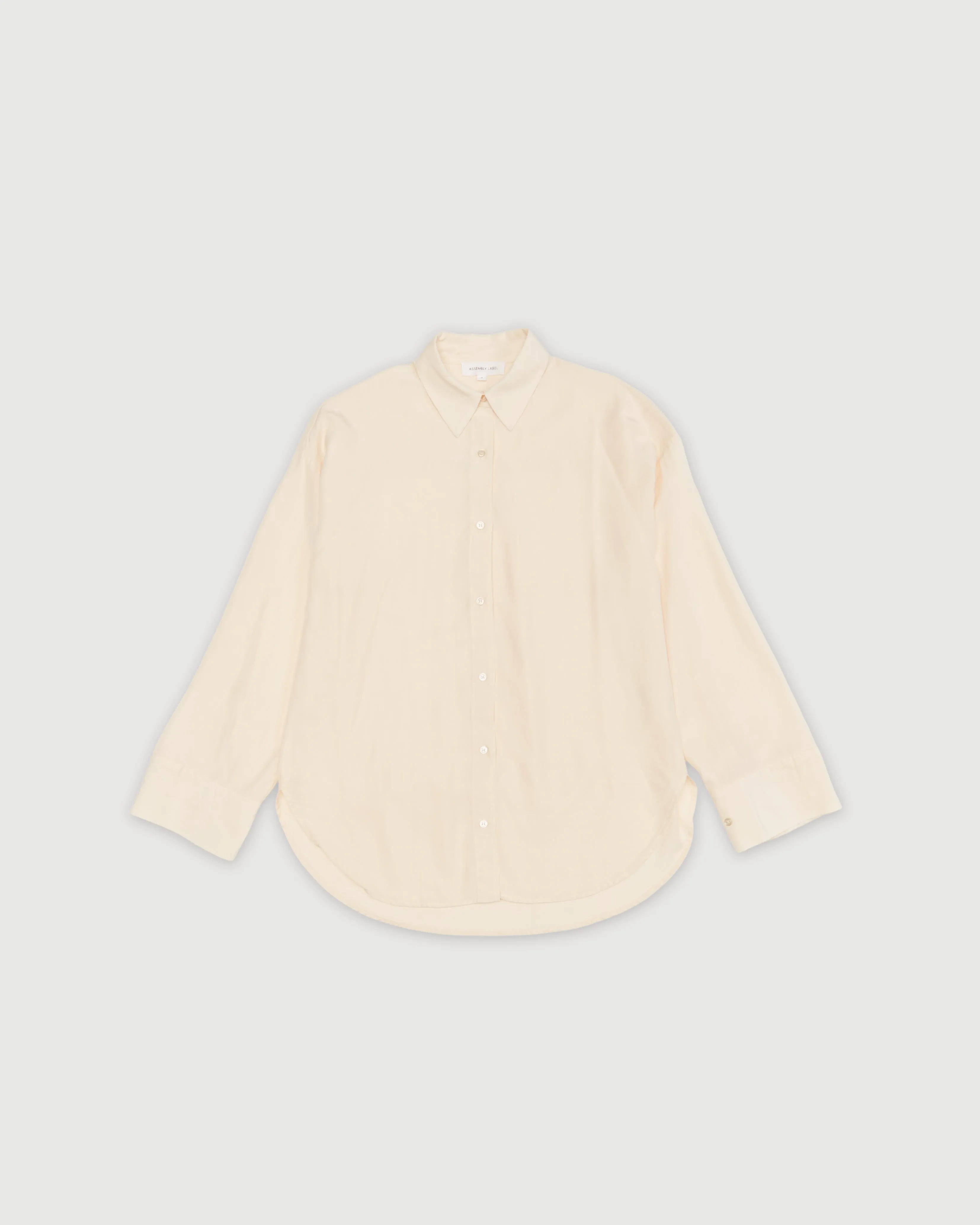 Re-Worn Womens Linen Blend Long Sleeve Shirt sold by Assembly Label