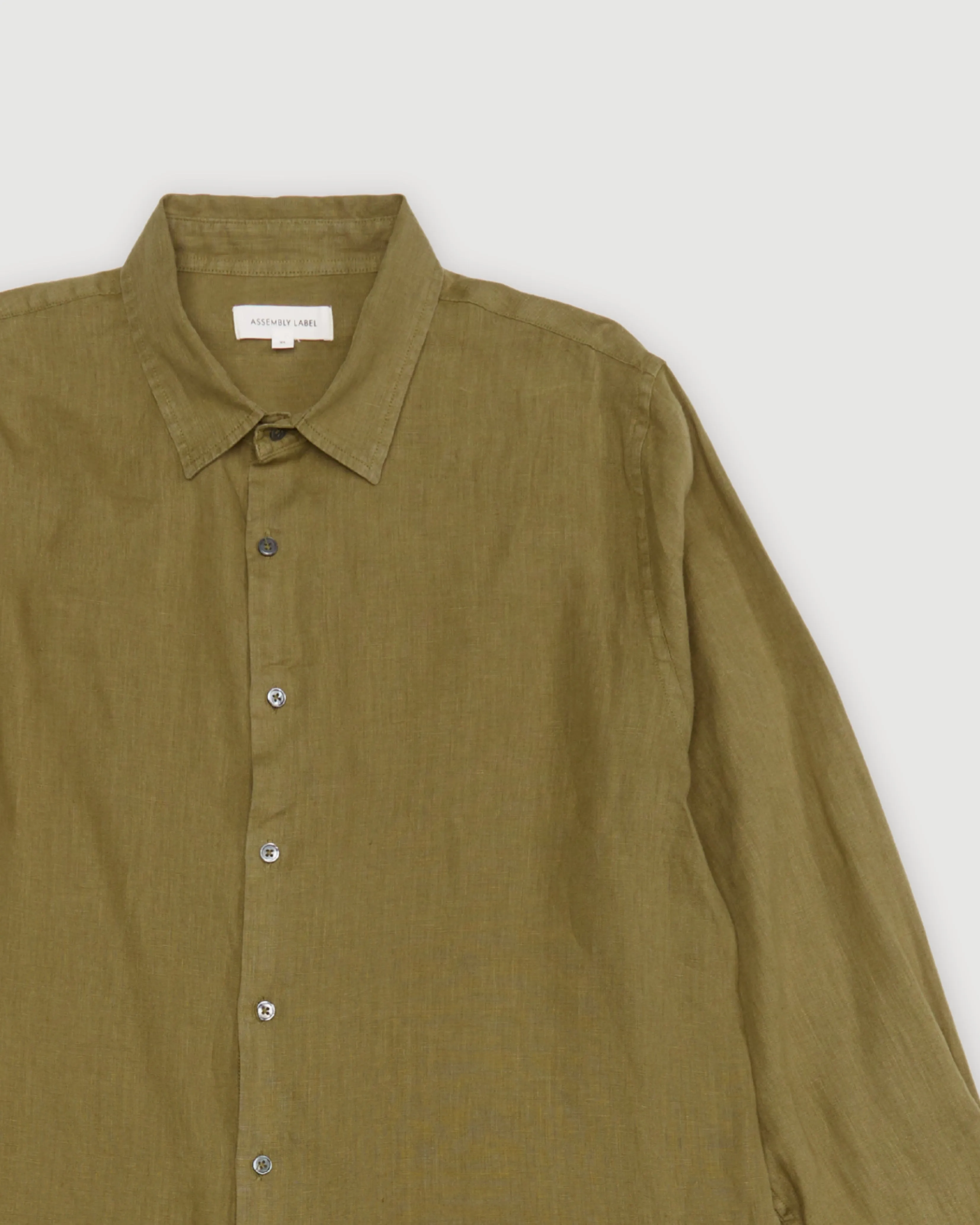 Re-Worn Mens Linen Long Sleeve Shirt sold by Assembly Label product image thumbnail 2