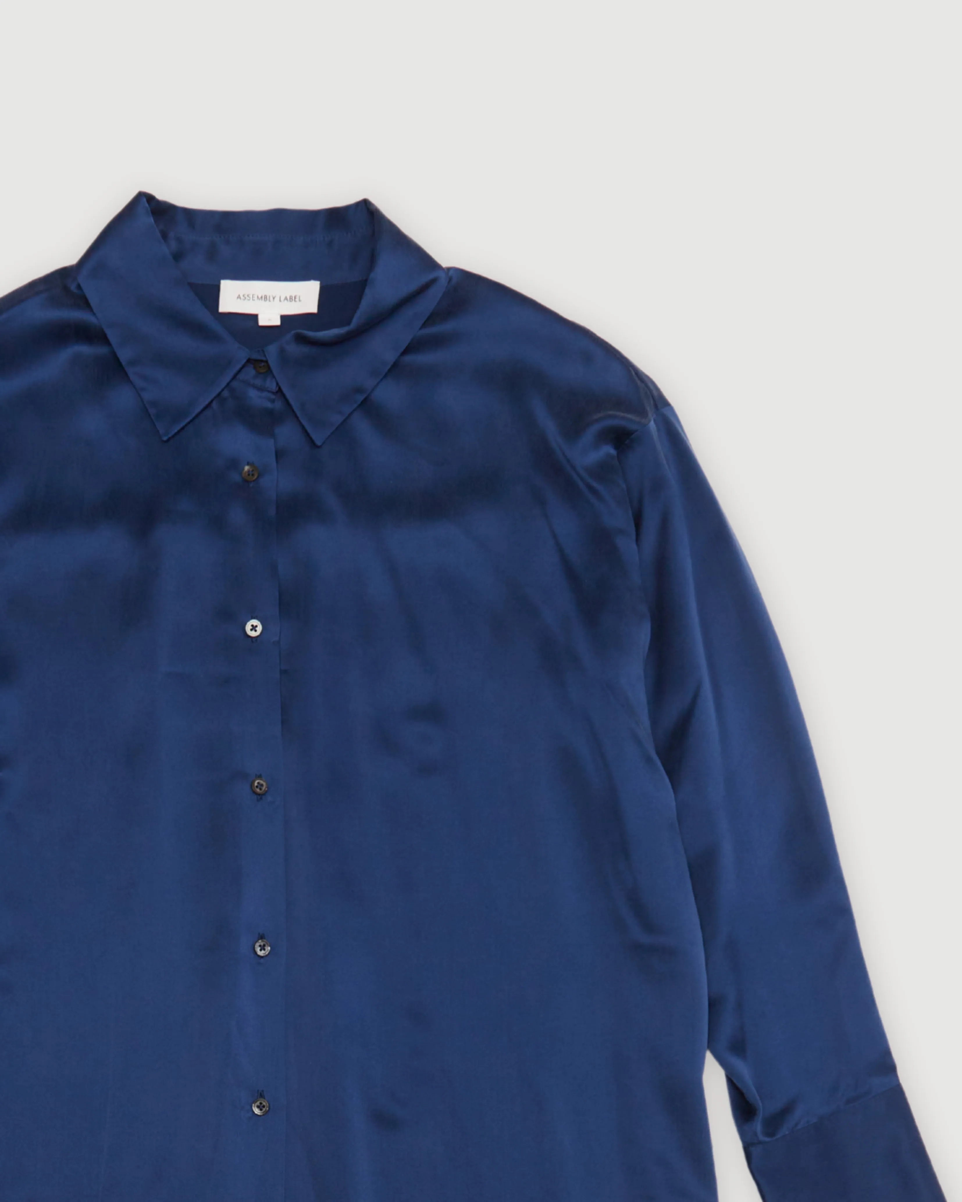 Re-Worn Womens Silk Textured Long Sleeve Shirt sold by Assembly Label product image thumbnail 2