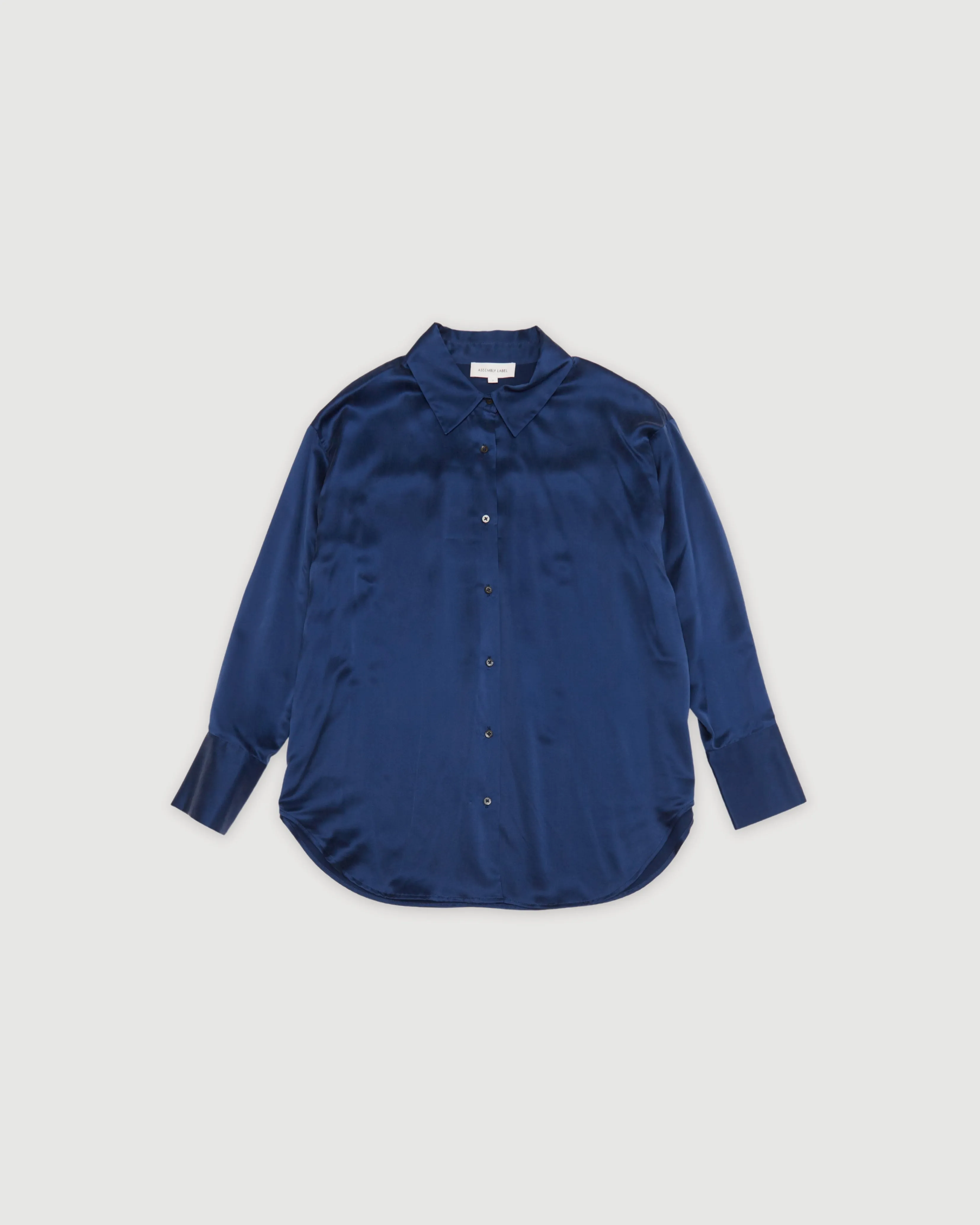 Re-Worn Womens Silk Textured Long Sleeve Shirt sold by Assembly Label