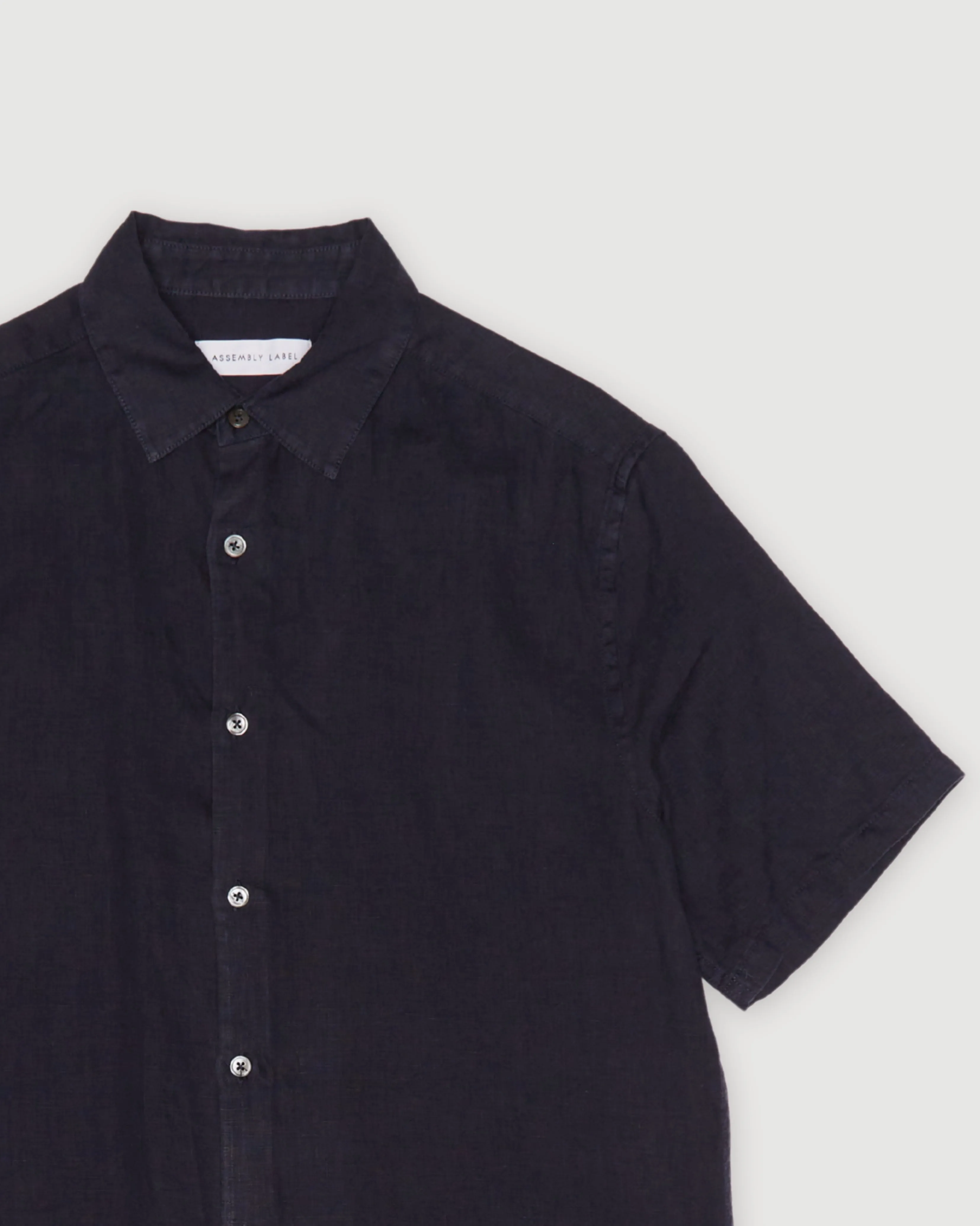 Re-Worn Mens Linen Short Sleeve Shirt sold by Assembly Label product image thumbnail 2
