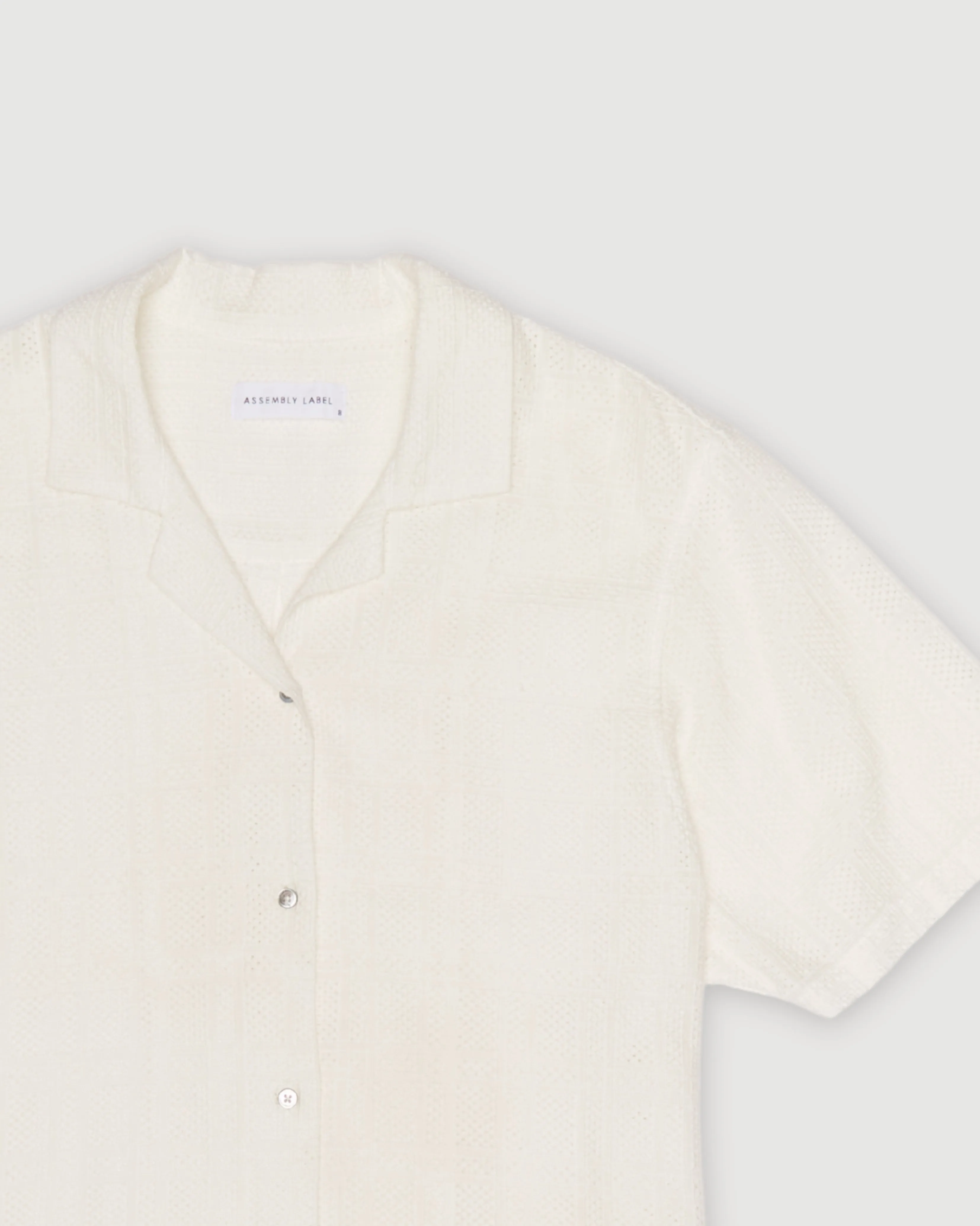 Re-Worn Womens Cotton Textured Short Sleeve Shirt sold by Assembly Label product image thumbnail 2