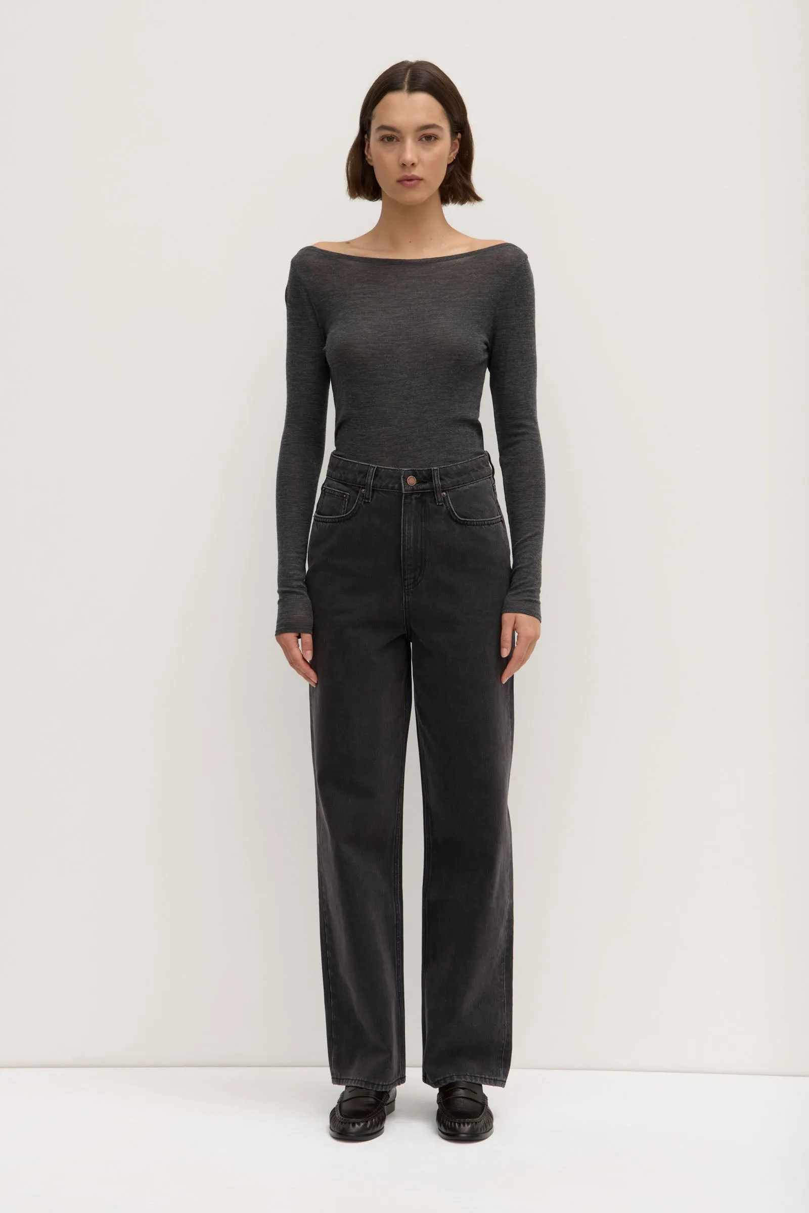 High Waist Straight Jean sold by Assembly Label