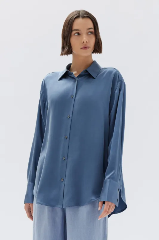 Ena Silk Shirt sold by Assembly Label