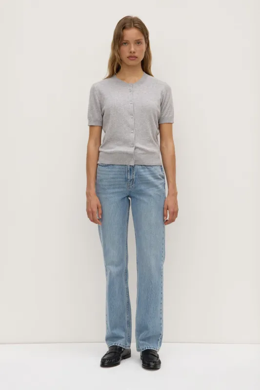 Semra Cotton Cashmere Short Sleeve Cardigan sold by Assembly Label