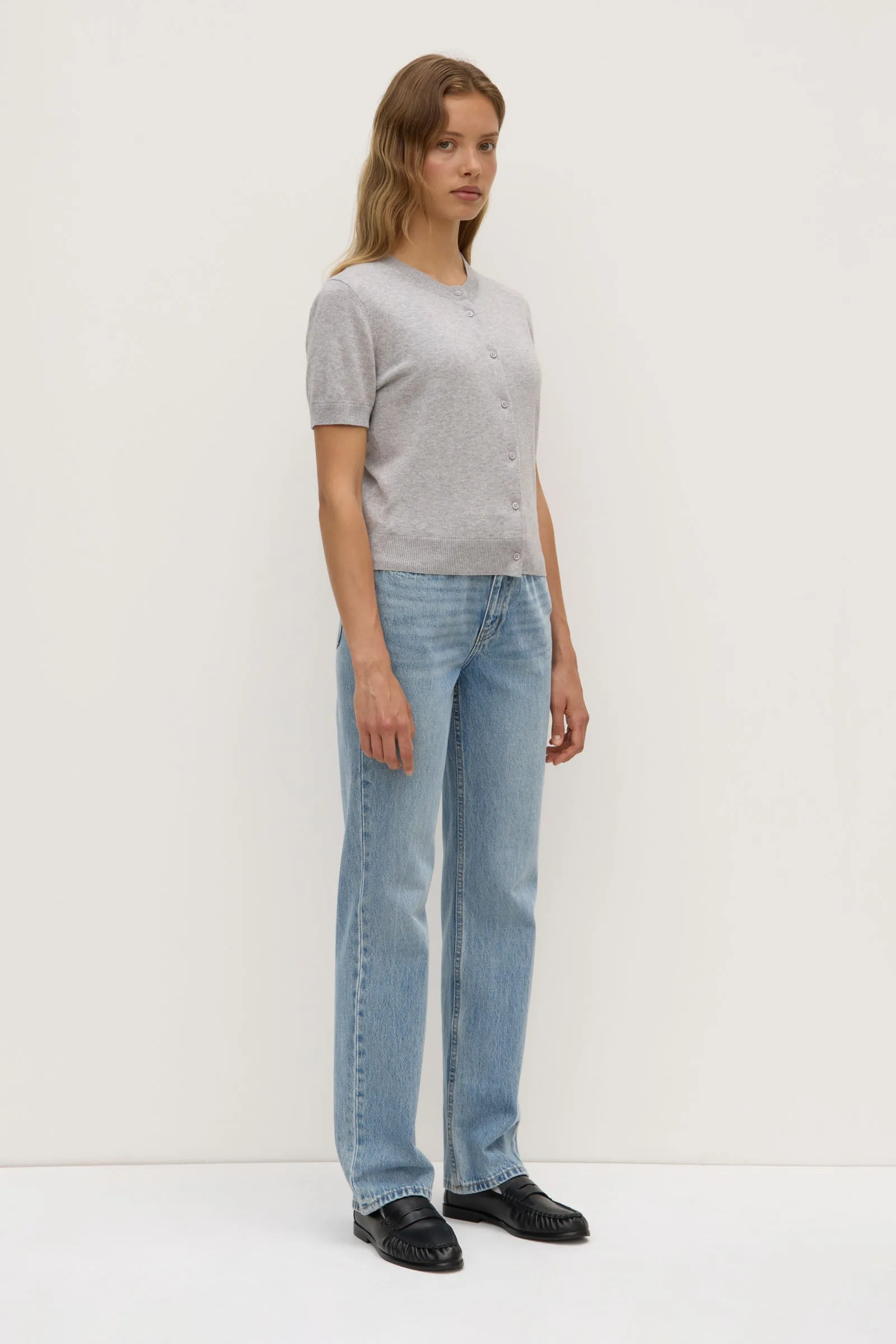 Semra Cotton Cashmere Short Sleeve Cardigan sold by Assembly Label product image thumbnail 2