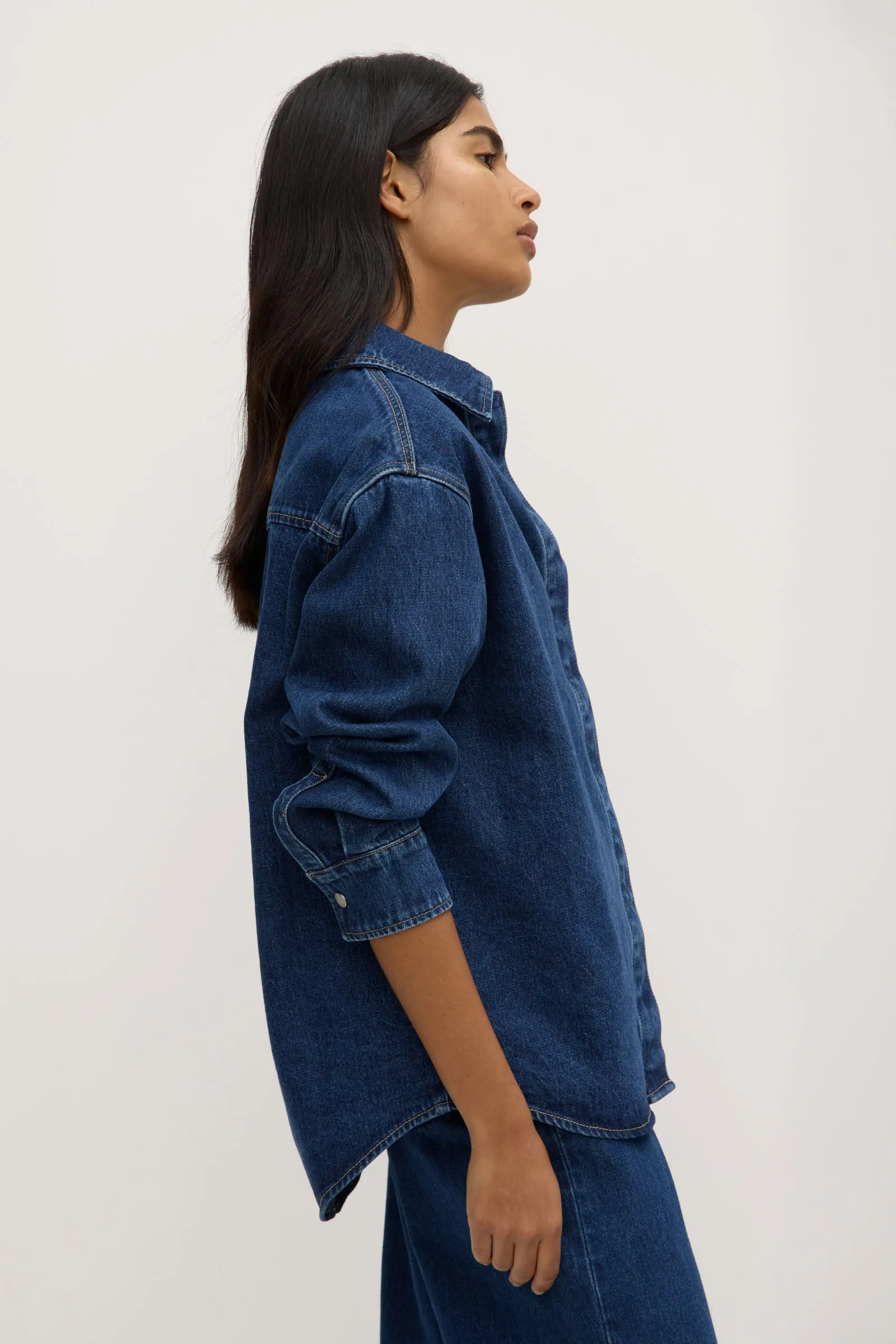 Rylee Denim Overshirt sold by Assembly Label product image thumbnail 5