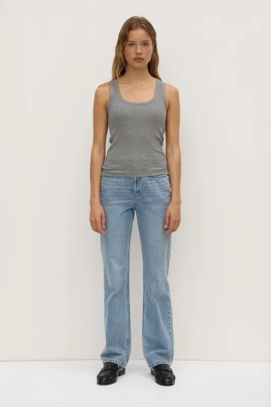 Robyn Scoop Neck Rib Tank sold by Assembly Label