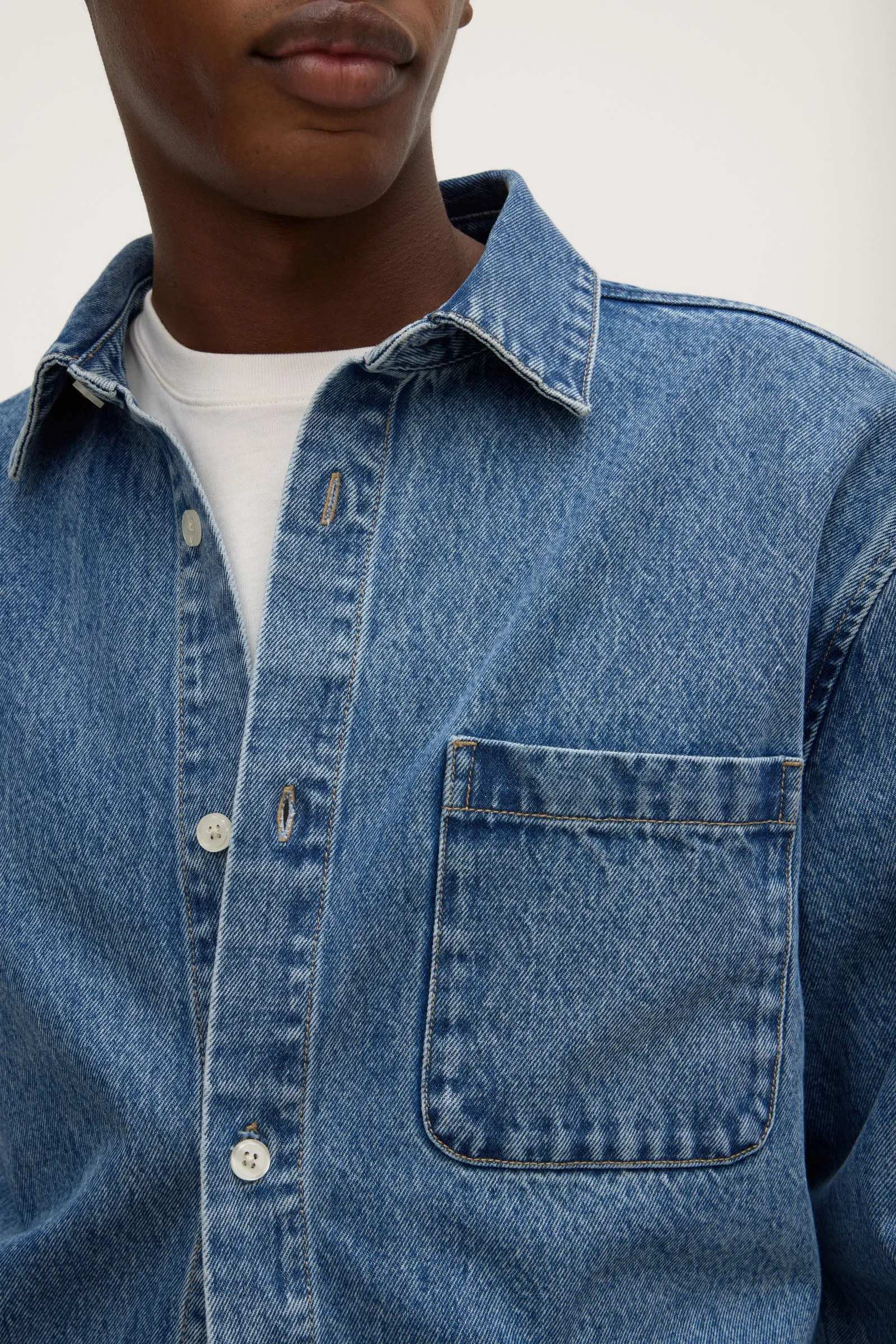 Denim Overshirt sold by Assembly Label product image thumbnail 5