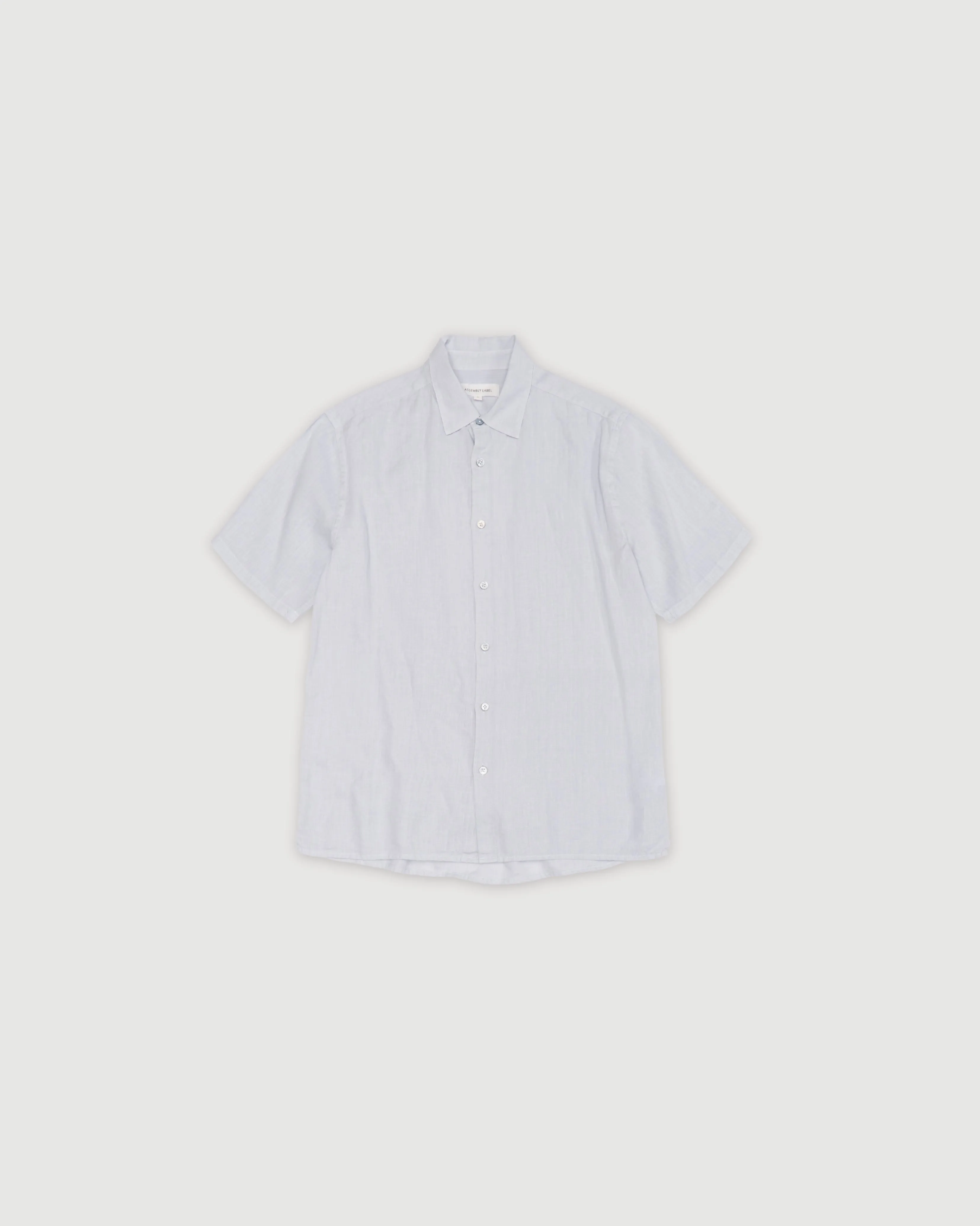 Re-Worn Mens Linen Textured Short Sleeve Shirt sold by Assembly Label