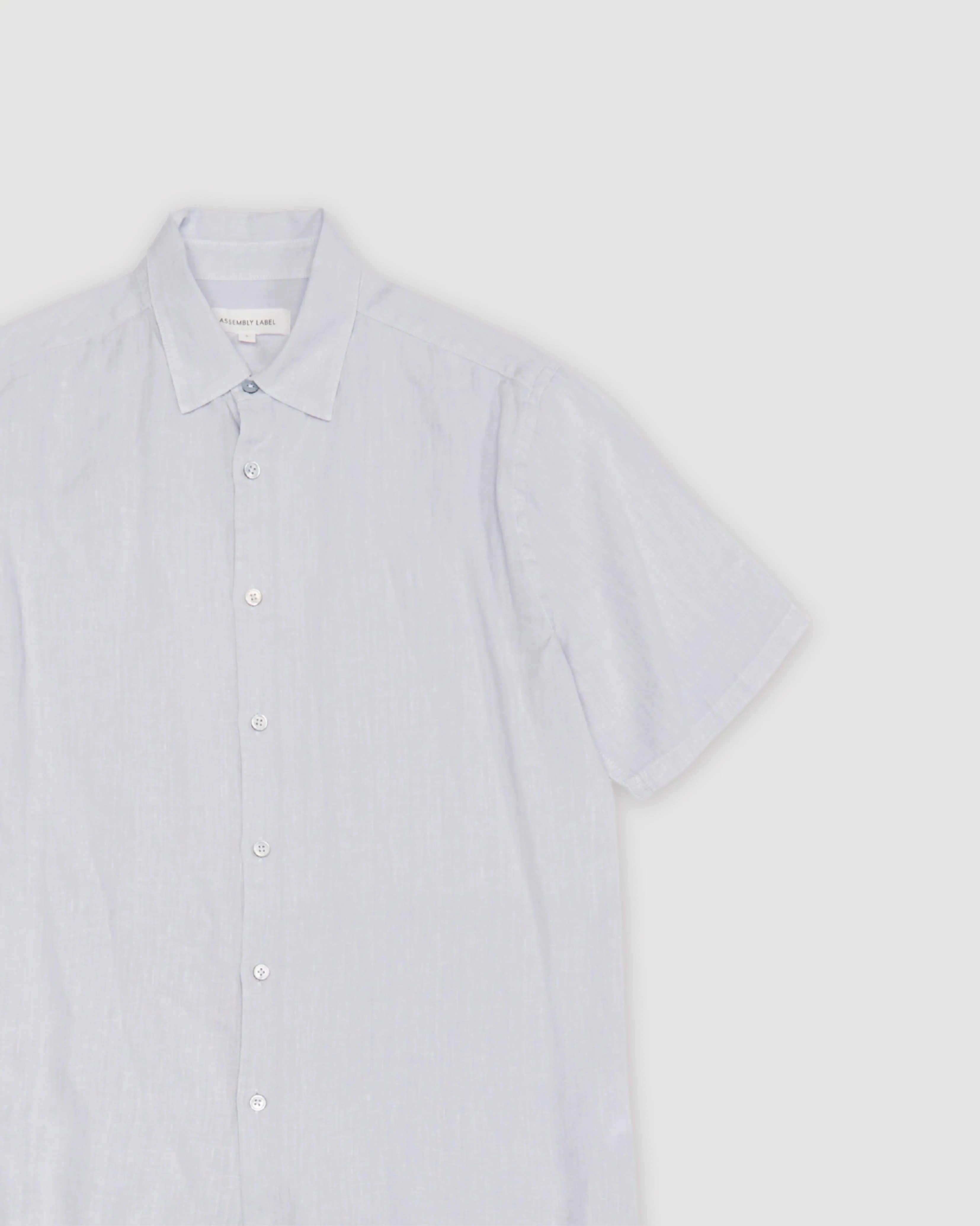 Re-Worn Mens Linen Textured Short Sleeve Shirt sold by Assembly Label product image thumbnail 2