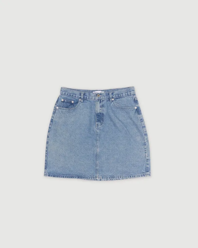 Re-Worn Cotton Denim Mini Skirt sold by Assembly Label