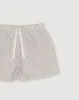 Re-Worn Womens Linen Stripe Short sold by Assembly Label