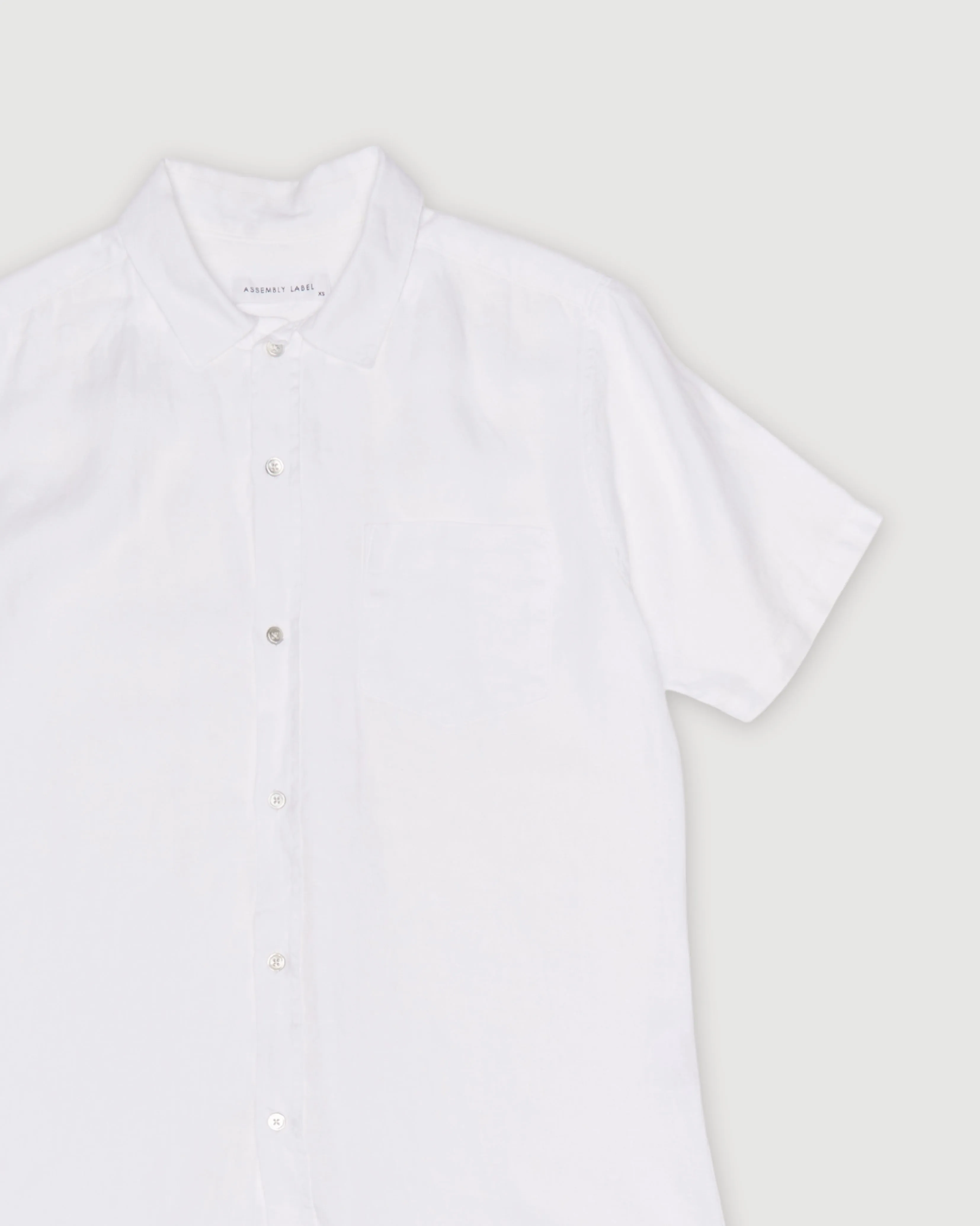 Re-Worn Mens Linen Short Sleeve Shirt sold by Assembly Label product image thumbnail 2