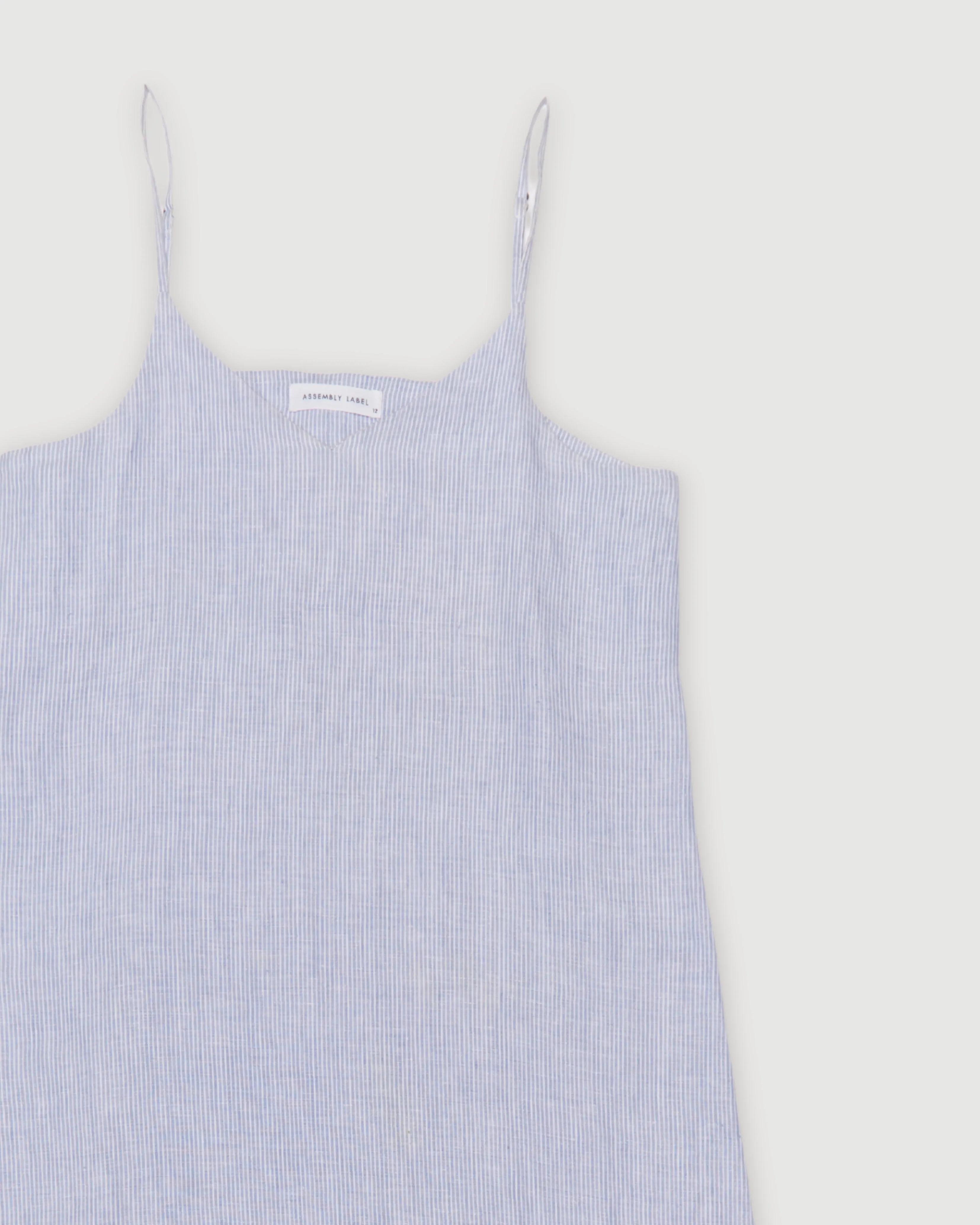 Re-Worn Womens Linen Stripe Slip Dress sold by Assembly Label product image thumbnail 2