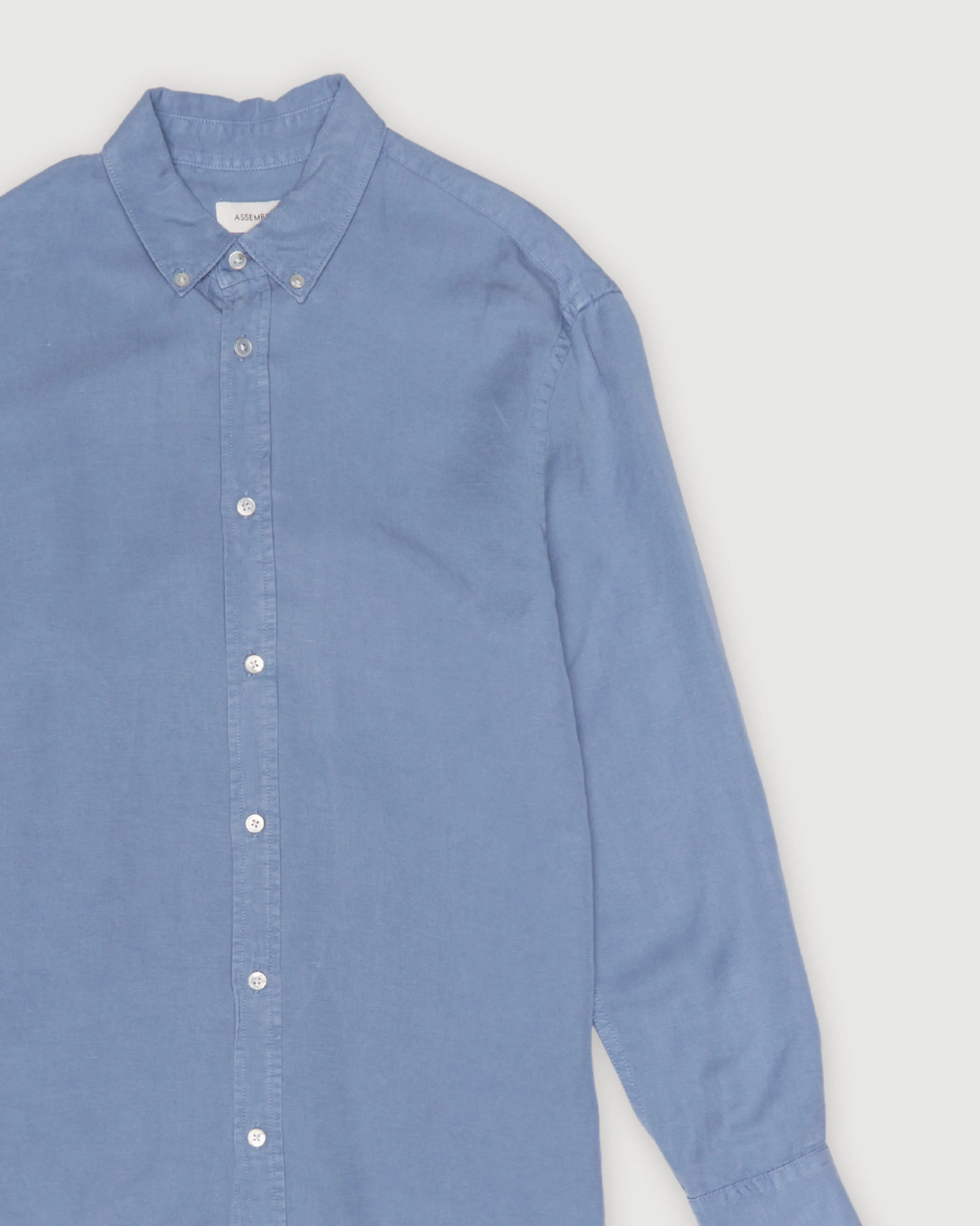Re-Worn Mens Linen Blend Long Sleeve Shirt sold by Assembly Label product image thumbnail 2
