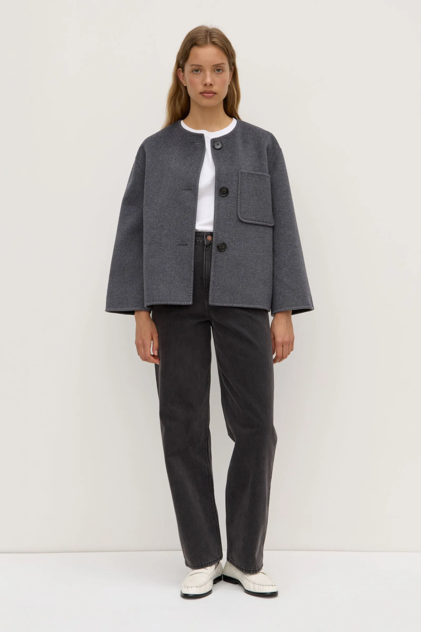 Camille Wool Cashmere Jacket sold by Assembly Label