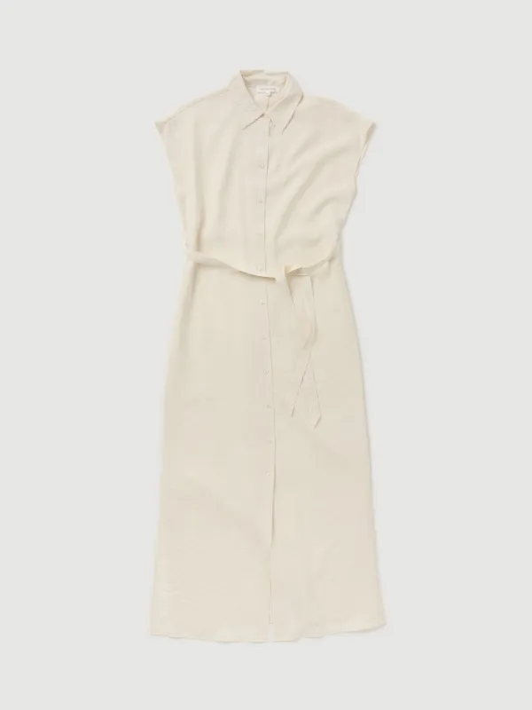 Re-Worn Womens Silk Blend Textured Shirt Dress sold by Assembly Label
