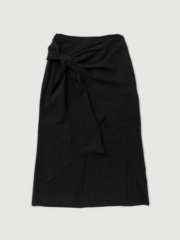 Re-Worn Womens Silk Blend Wrap Skirt sold by Assembly Label