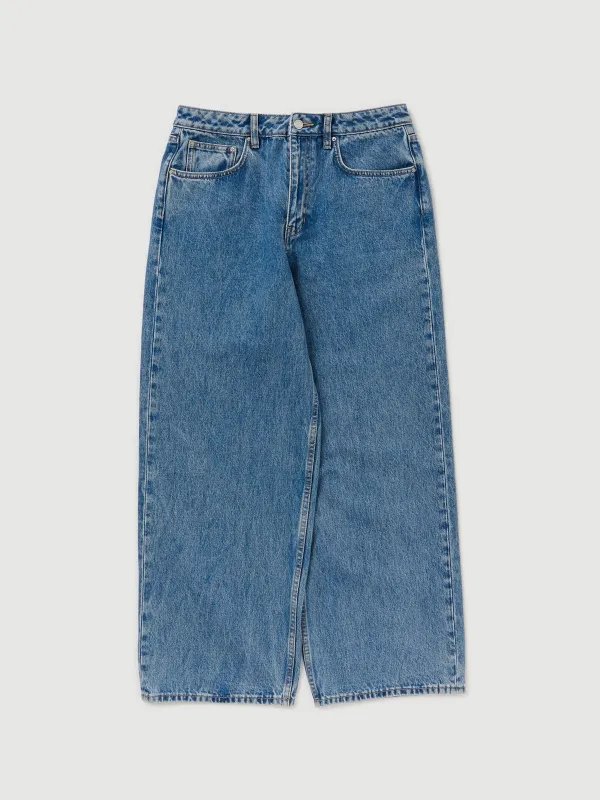 Re-Worn Cotton Denim Wide Leg Jean sold by Assembly Label