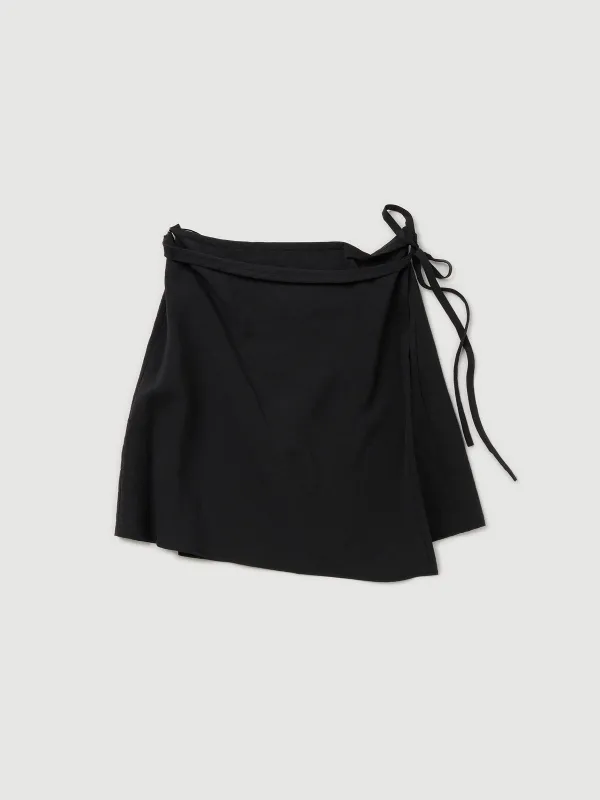 Re-Worn Womens Silk Blend Textured Wrap Skirt sold by Assembly Label