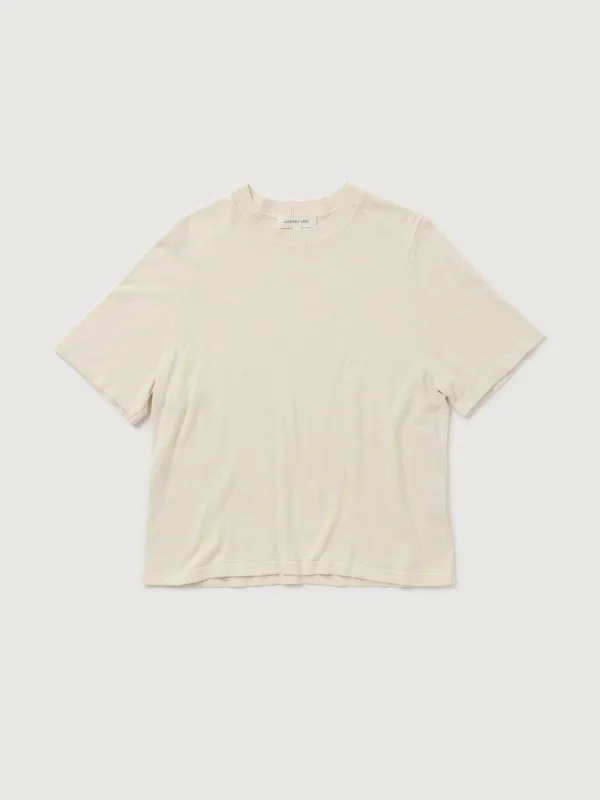 Re-Worn Womens Silk Textured Knit Tee sold by Assembly Label