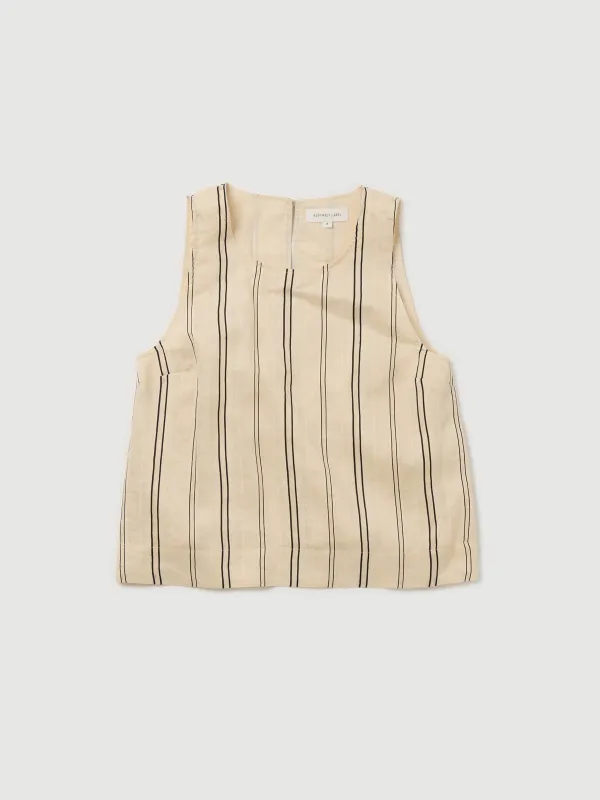 Re-Worn Womens Linen Blend Stripe Tank sold by Assembly Label