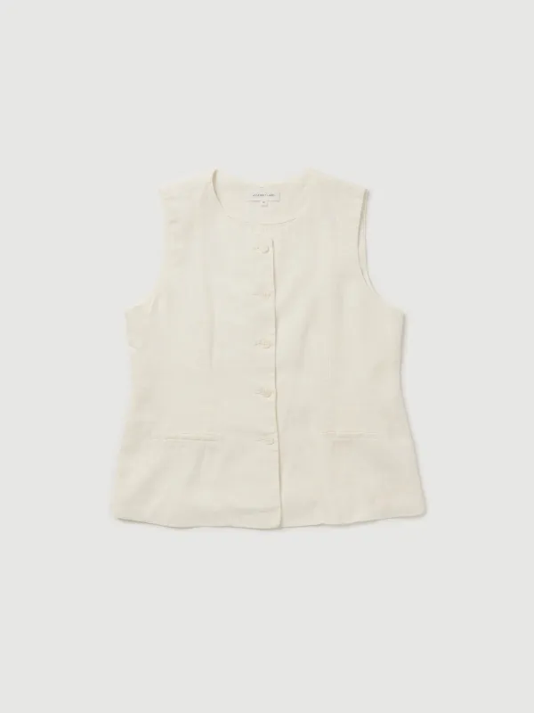 Re-Worn Womens Linen Textured Top sold by Assembly Label