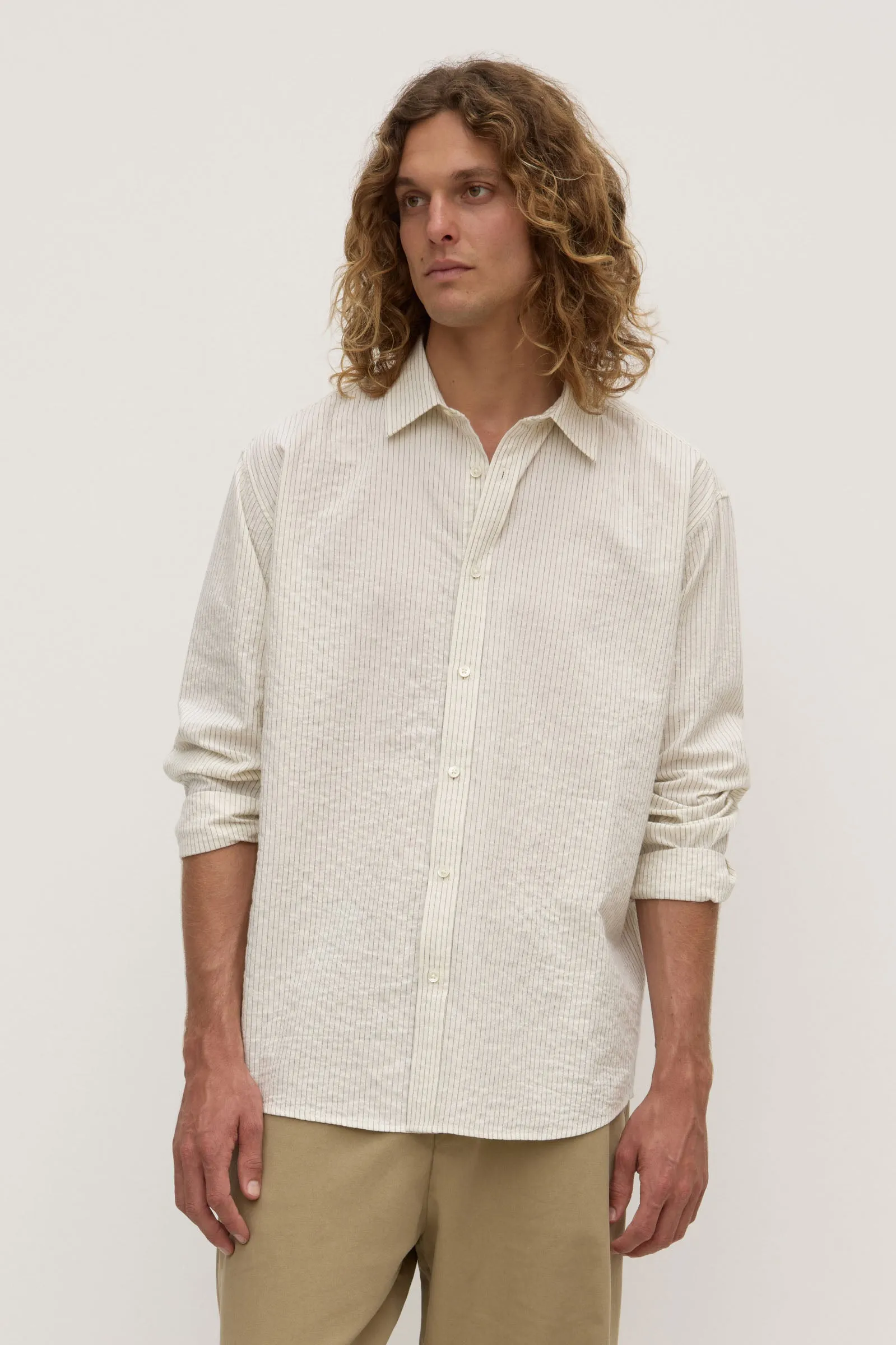 Ivan Stripe Shirt sold by Assembly Label