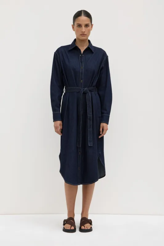 Kiera Recycled Denim Midi Shirt Dress sold by Assembly Label