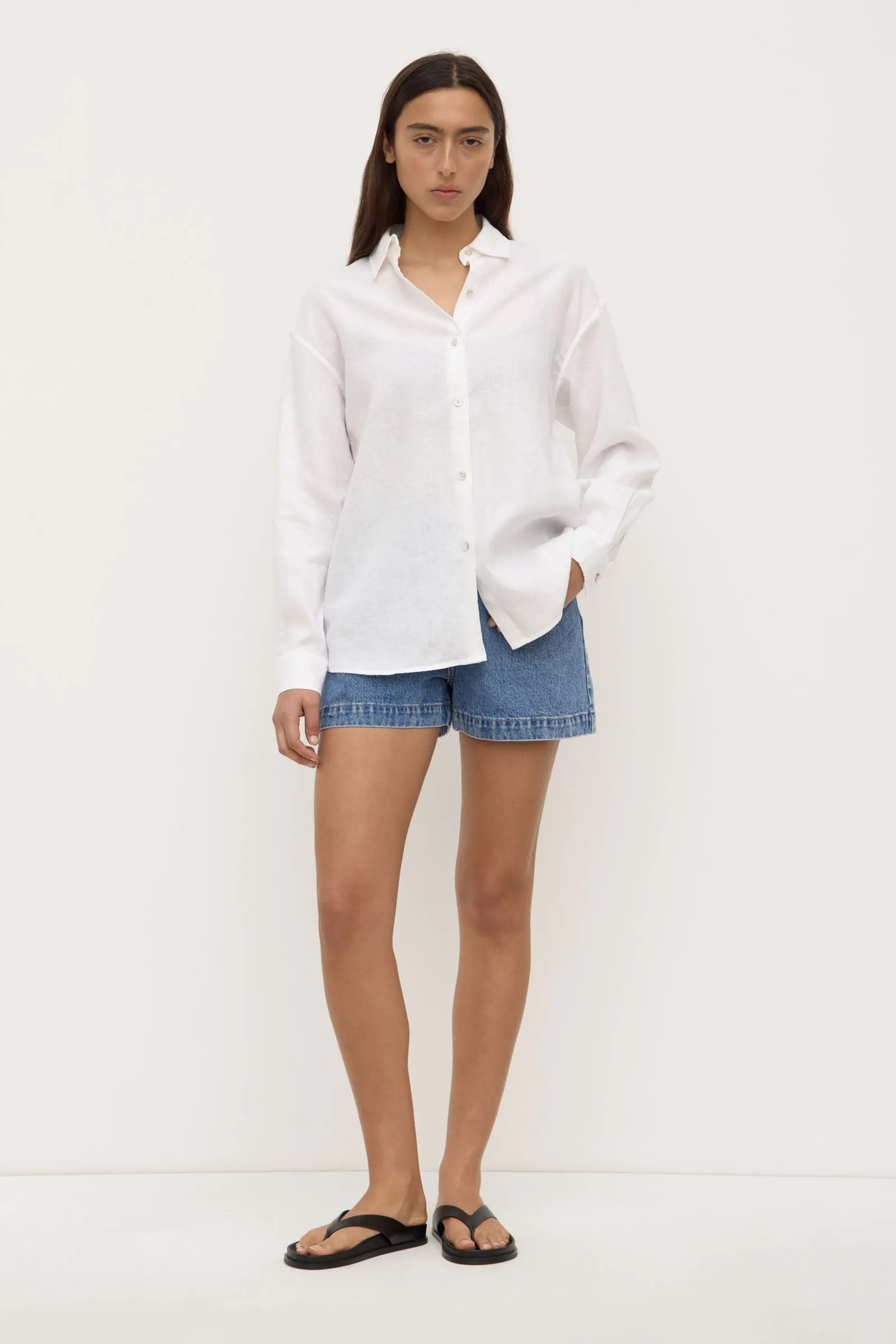 Womens Everyday Linen Shirt sold by Assembly Label