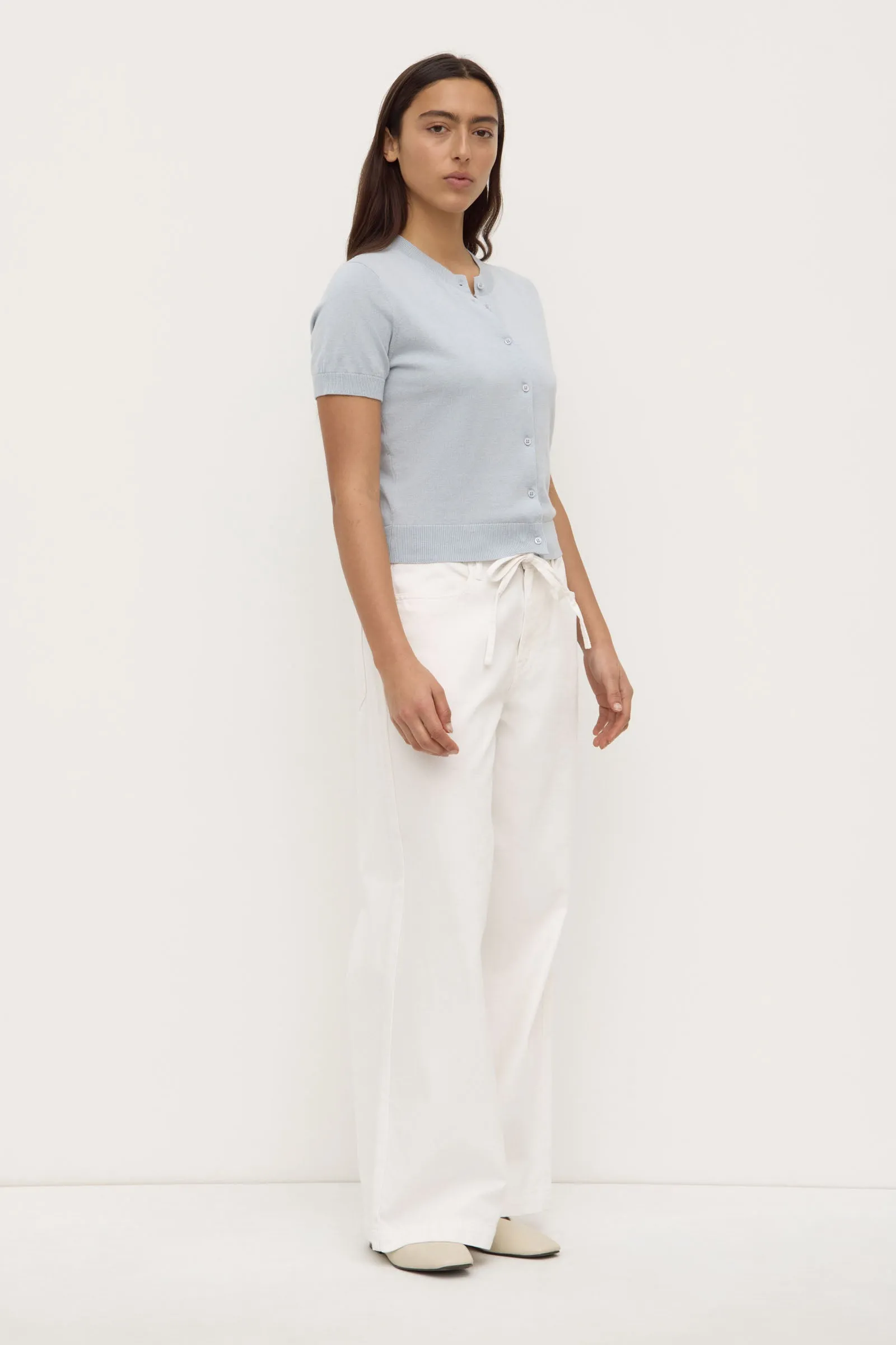 Semra Cotton Cashmere Short Sleeve Cardigan sold by Assembly Label product image thumbnail 3