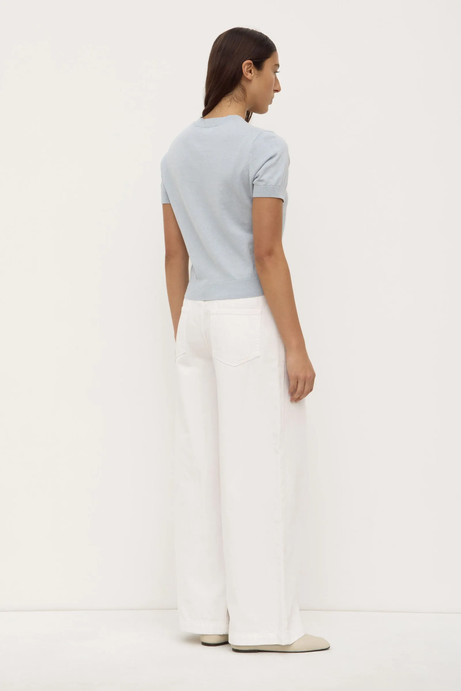 Semra Cotton Cashmere Short Sleeve Cardigan sold by Assembly Label product image thumbnail 4