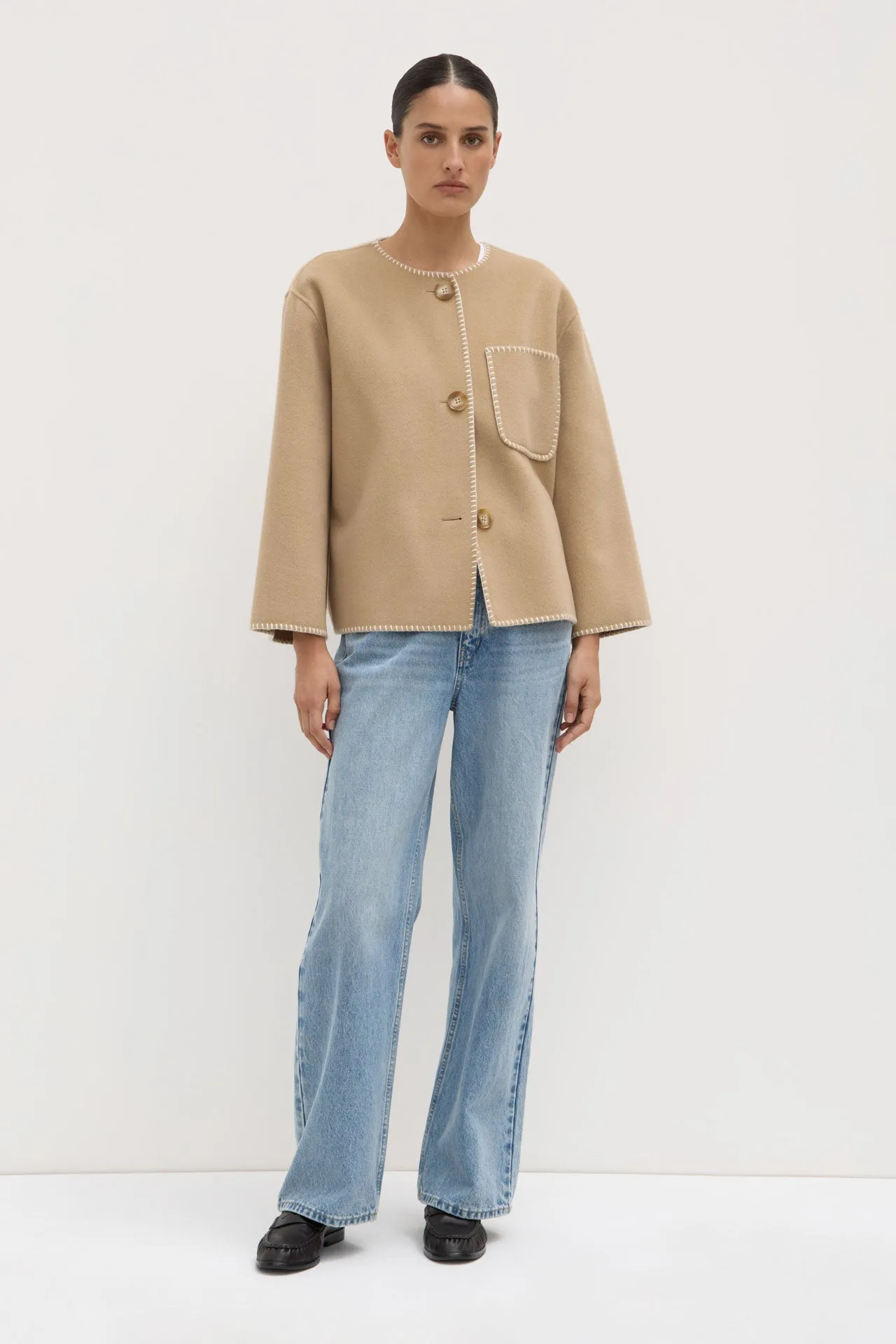 Camille Wool Cashmere Jacket sold by Assembly Label
