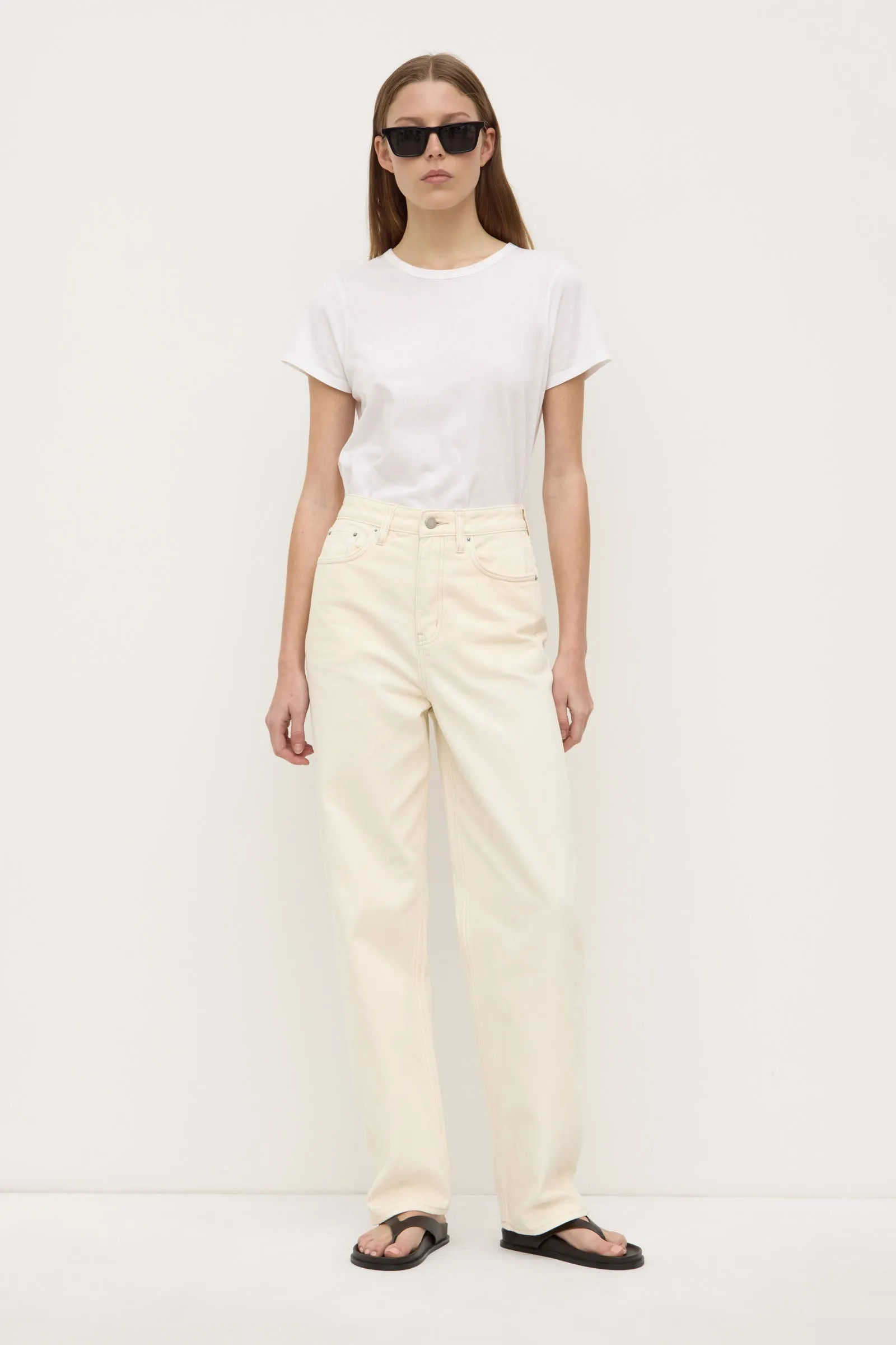 High Waist Straight Jean sold by Assembly Label