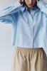 Tessa Poplin Cropped Shirt sold by Assembly Label