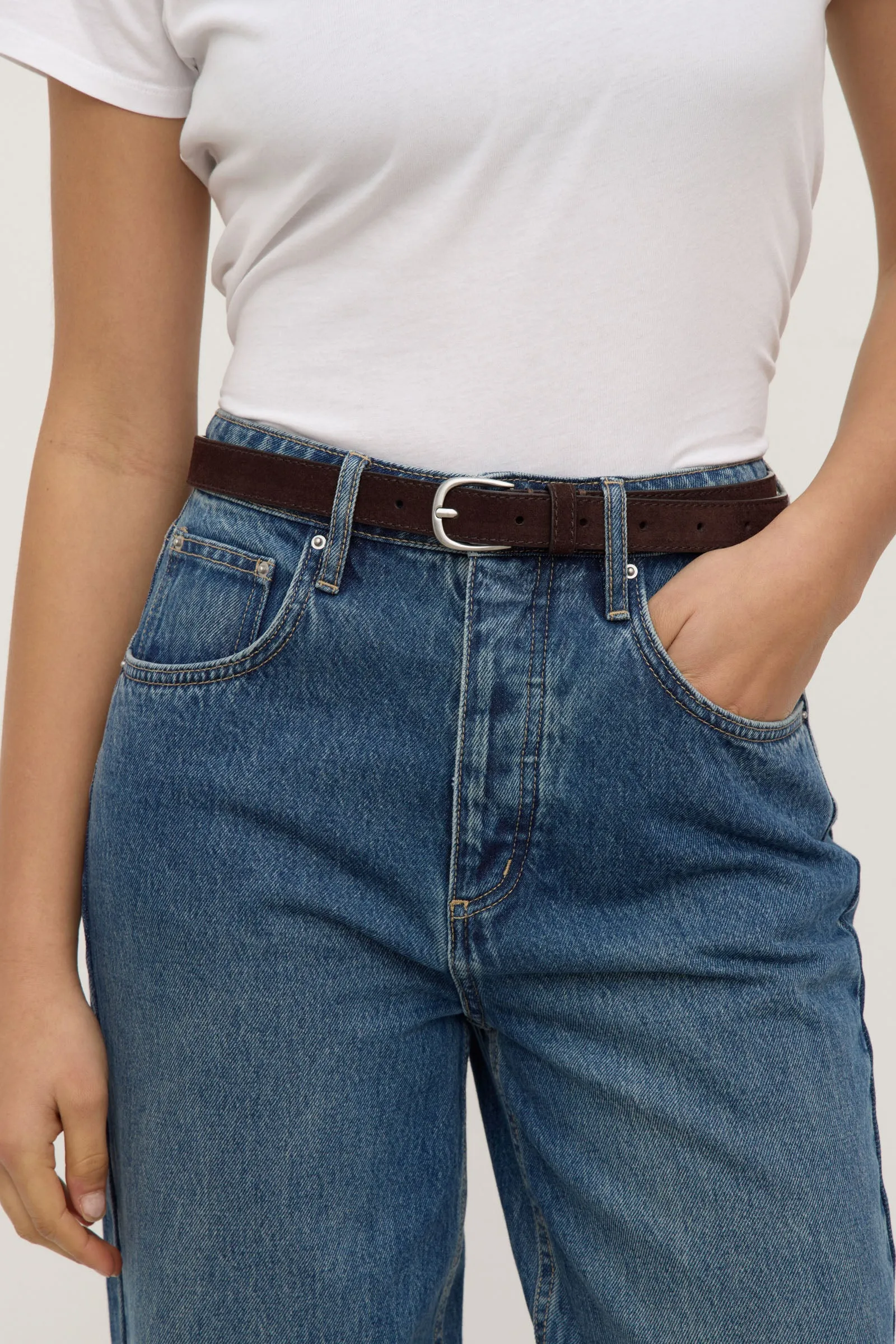 Womens Slim Suede Belt sold by Assembly Label product image thumbnail 2