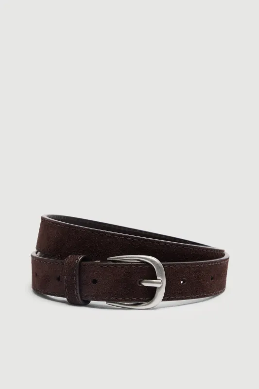 Womens Slim Suede Belt sold by Assembly Label